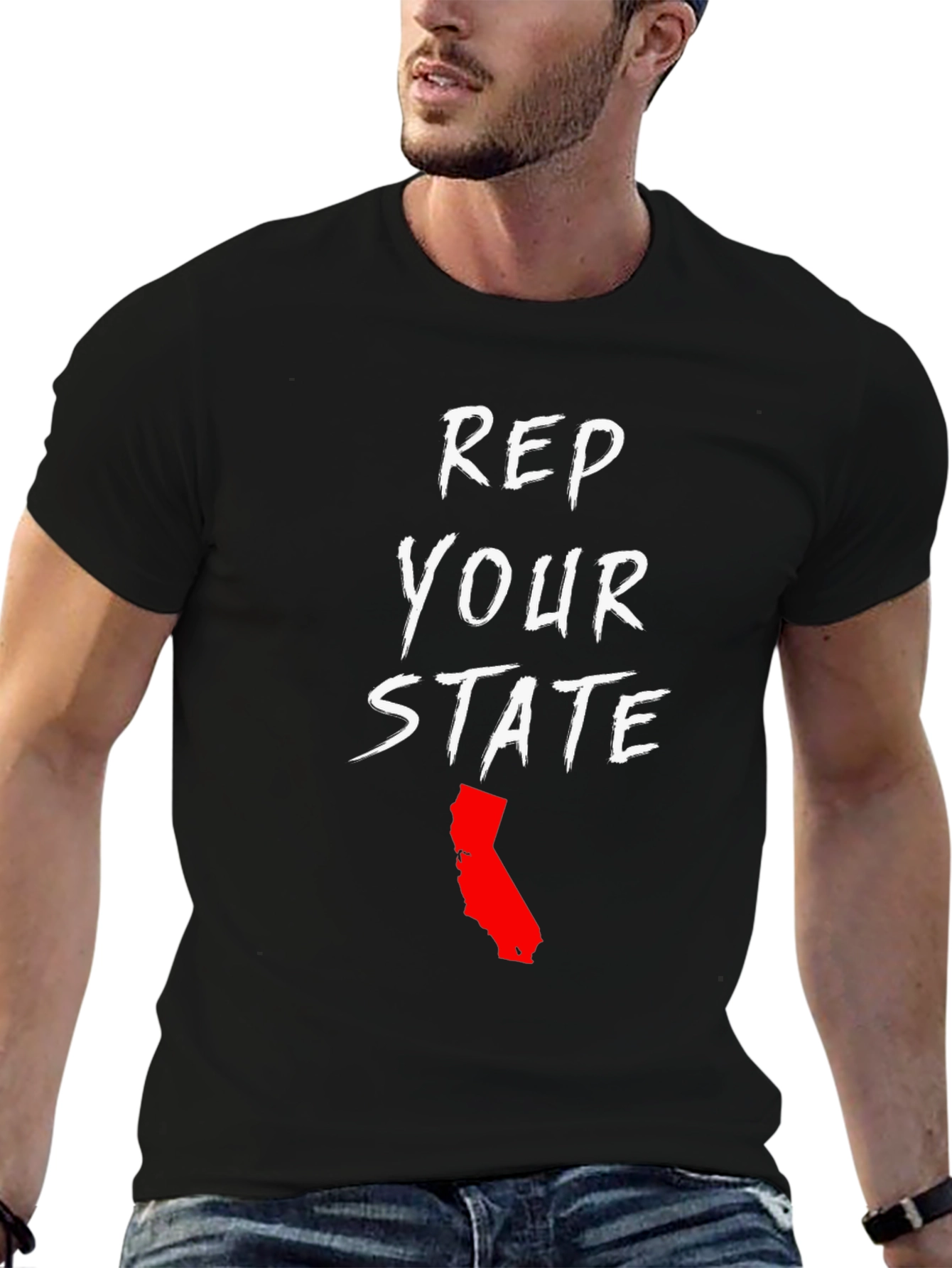 Rep Your State Black T-Shirt - California