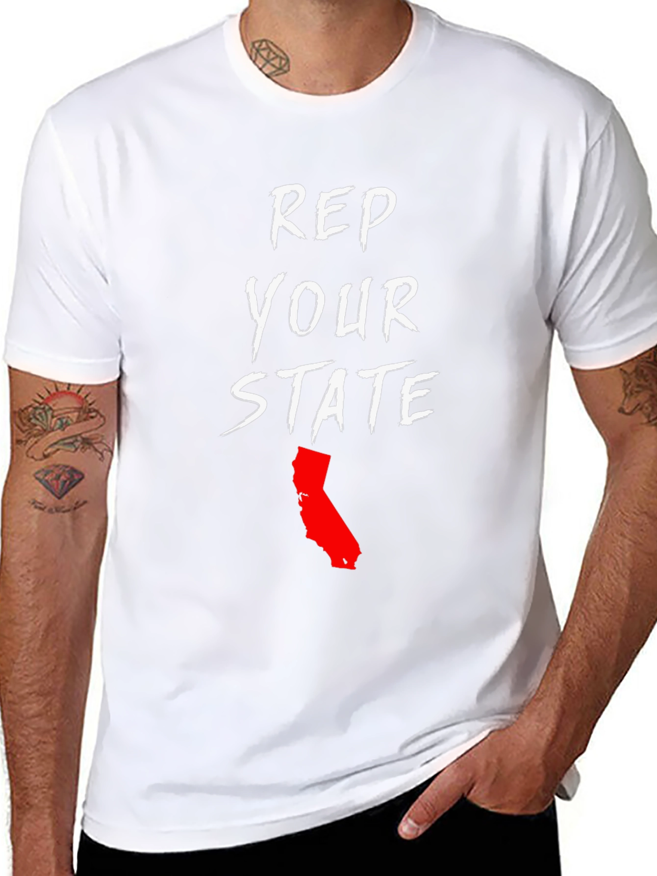 Rep Your State Black T-Shirt - California