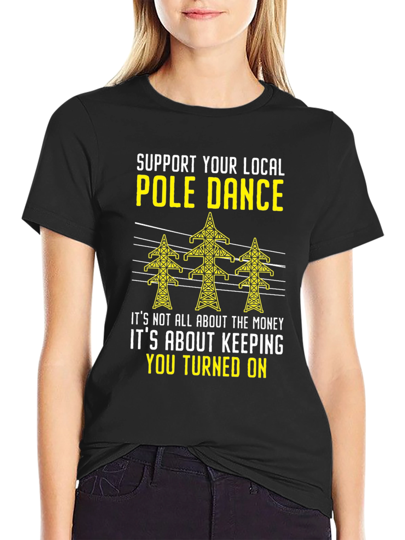 Support Your Local Pole Dance Graphic Tee