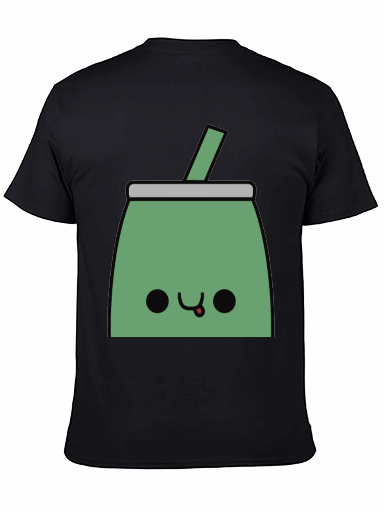 Kawaii Mate Tea T-Shirt - Black Cute Design