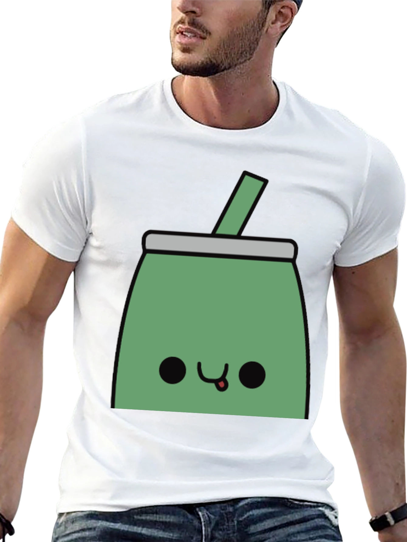 Kawaii Mate Tea T-Shirt - Black Cute Design