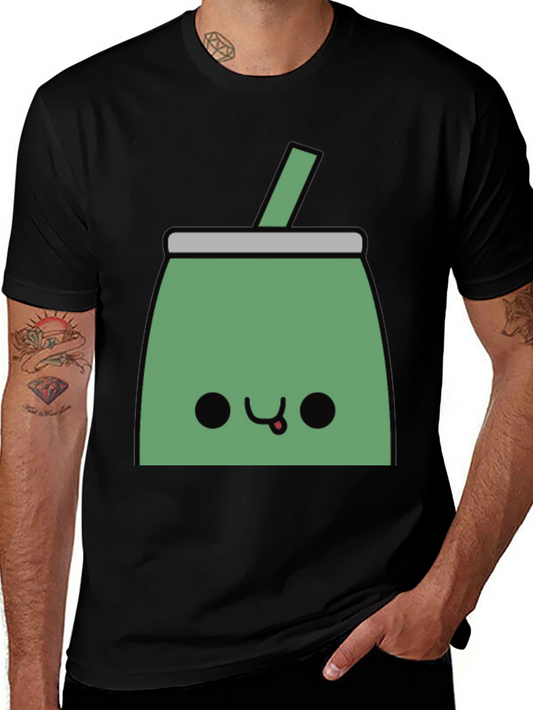 Kawaii Mate Tea T-Shirt - Black Cute Design