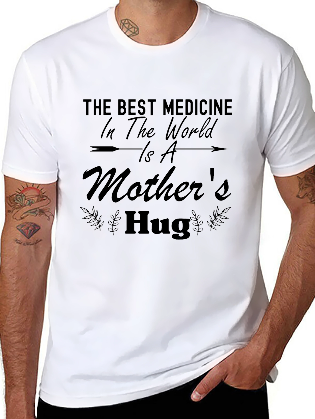 Mothers Hug Medicine Black Graphic Tee