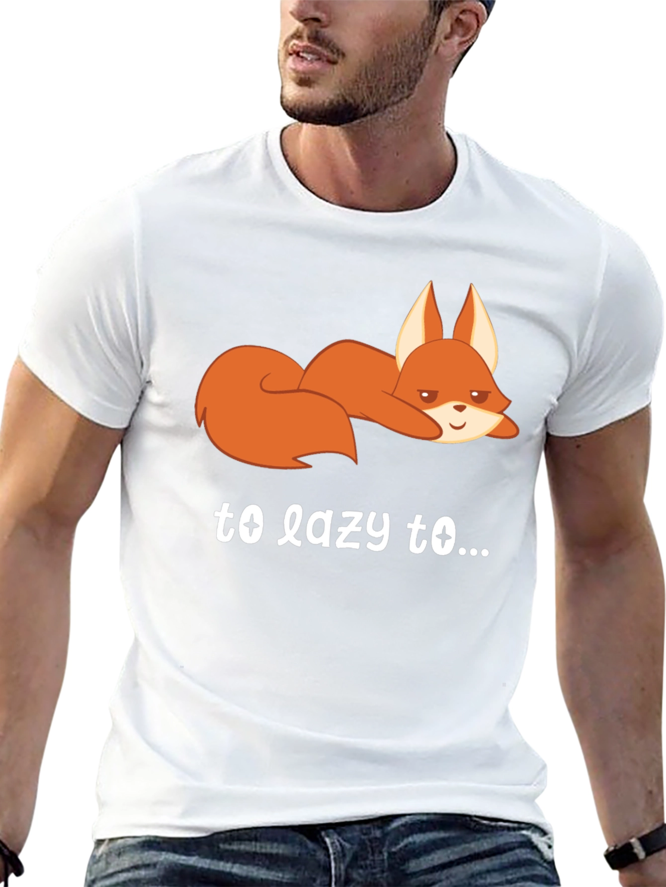 Lazy Fox Graphic Tee - Comfort & Style