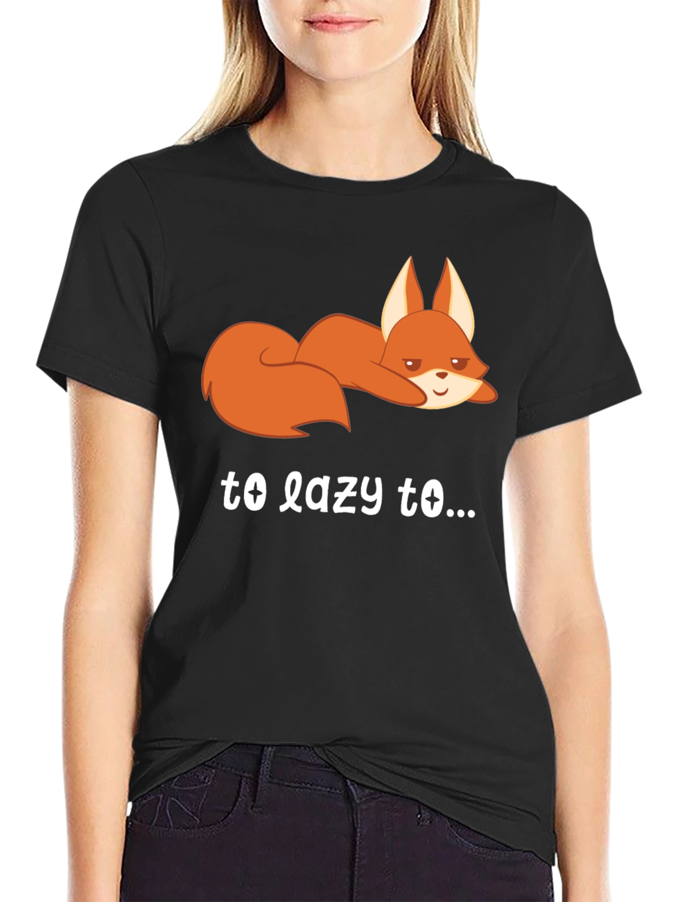 Lazy Fox Graphic Tee - Comfort & Style