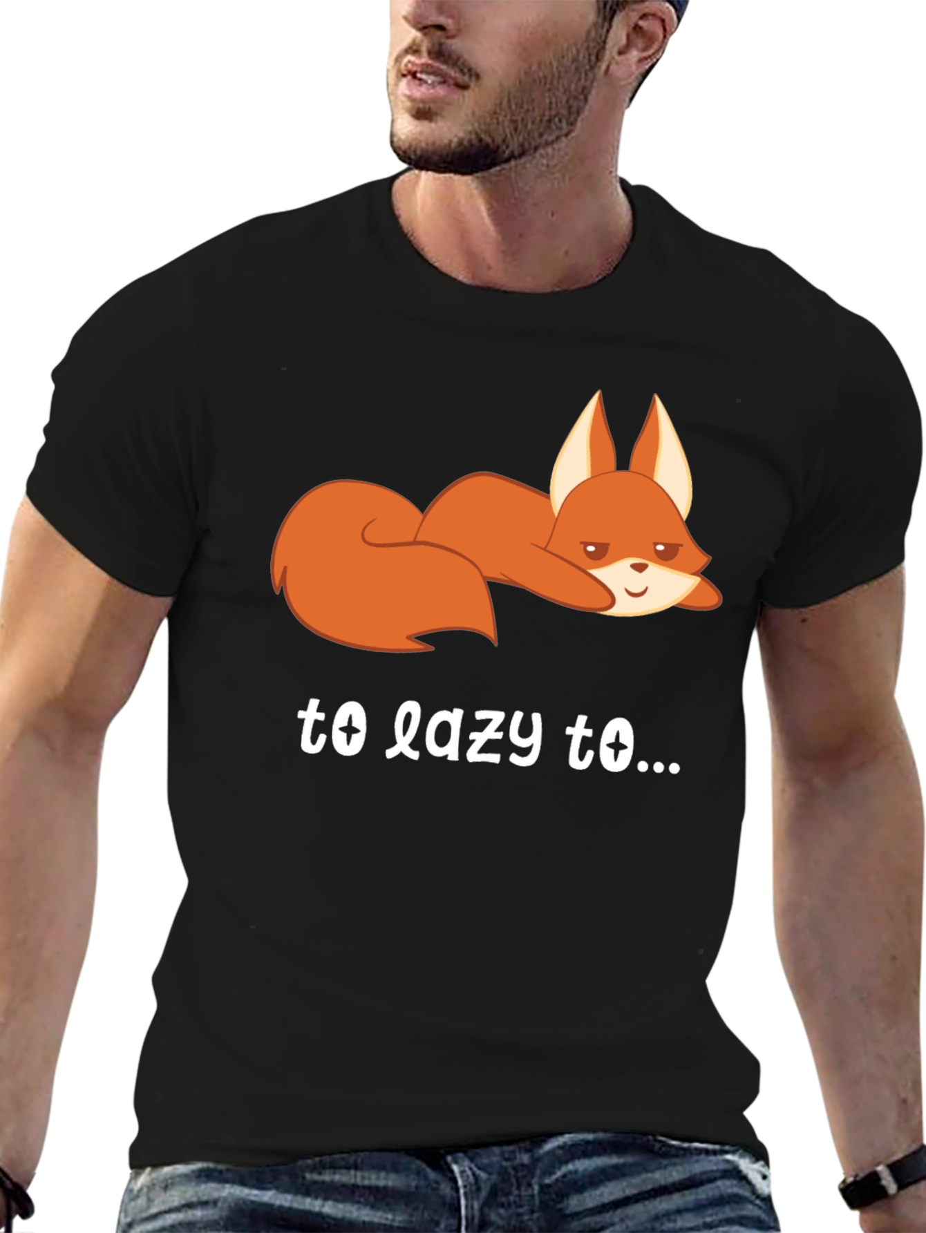 Lazy Fox Graphic Tee - Comfort & Style