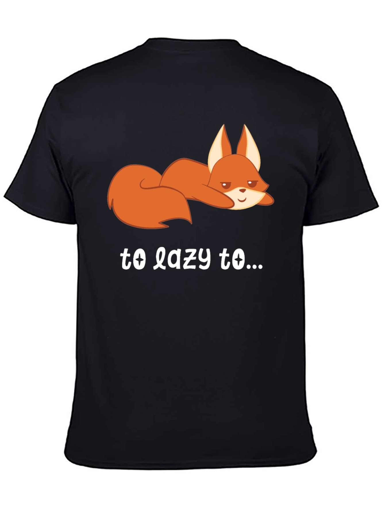 Lazy Fox Graphic Tee - Comfort & Style