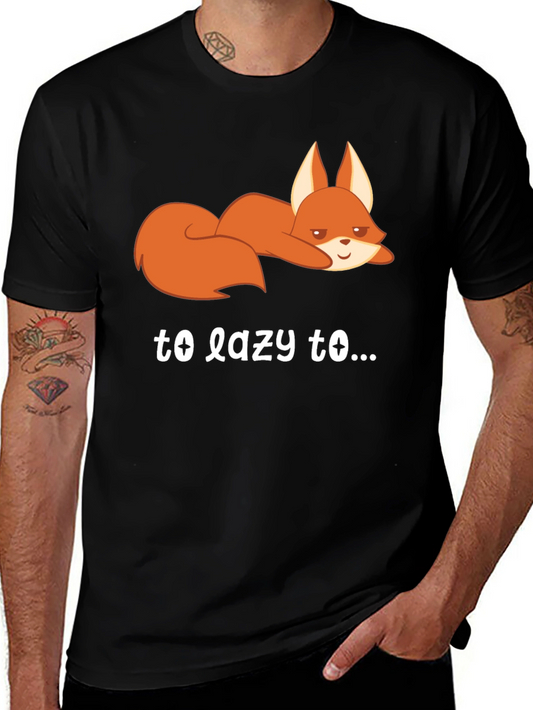 Lazy Fox Graphic Tee - Comfort & Style