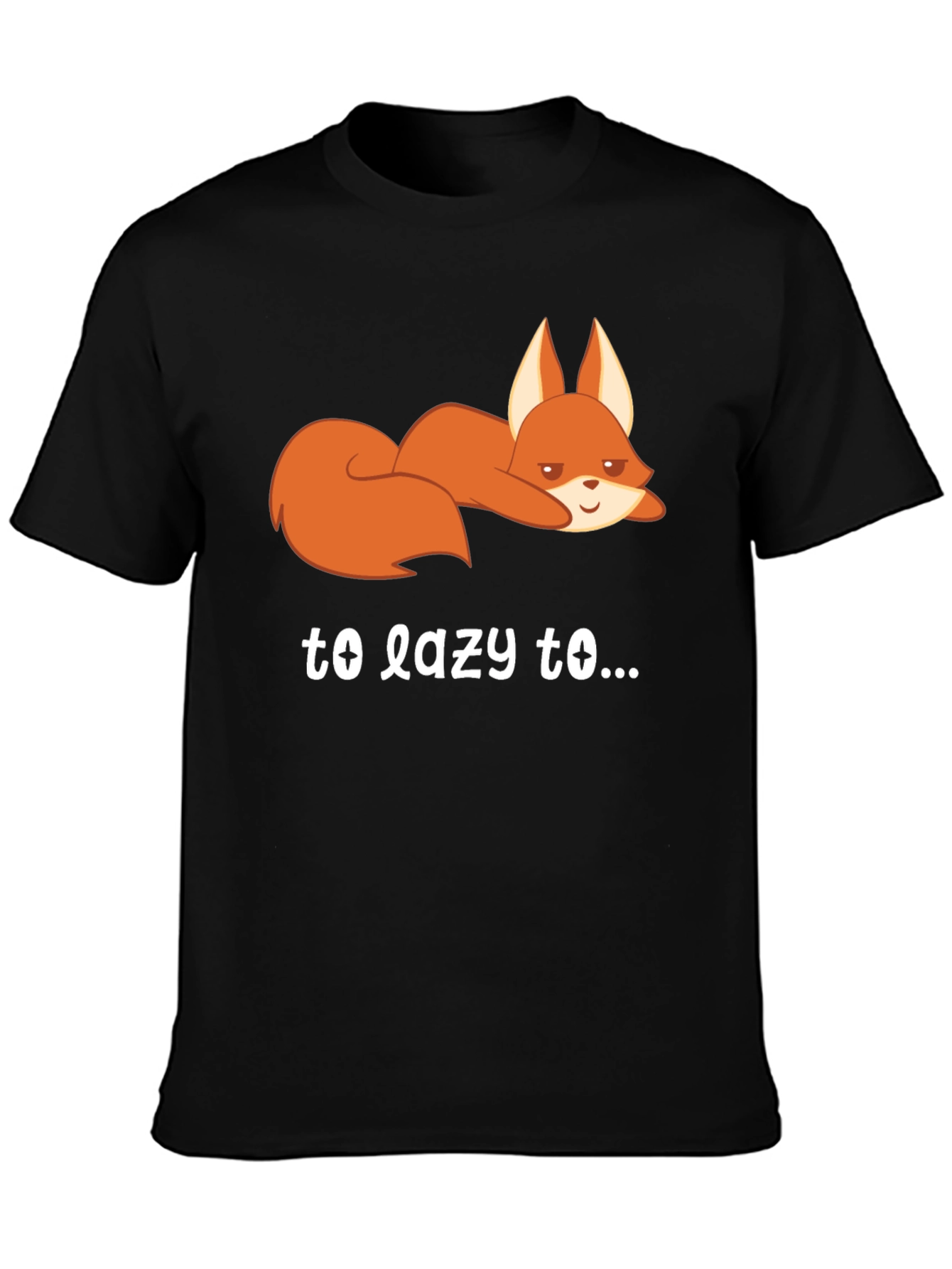 Lazy Fox Graphic Tee - Comfort & Style