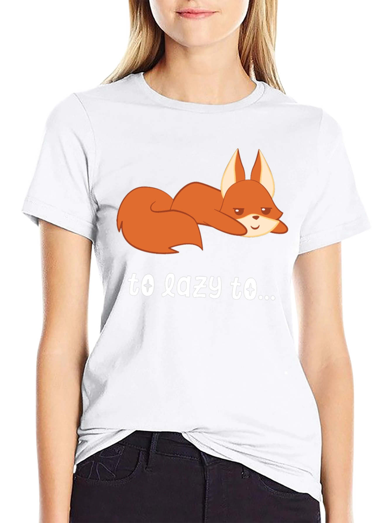 Lazy Fox Graphic Tee - Comfort & Style