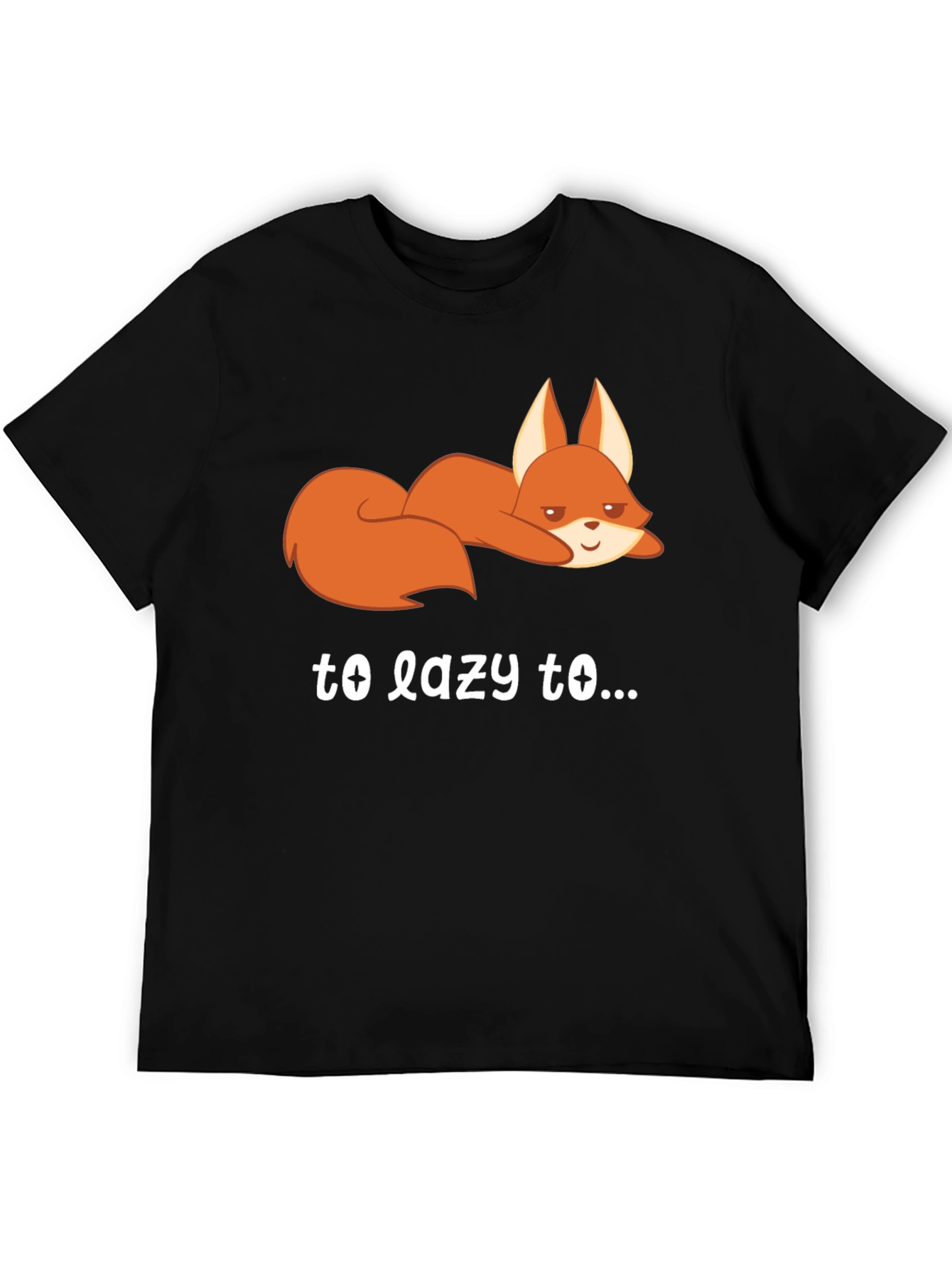 Lazy Fox Graphic Tee - Comfort & Style