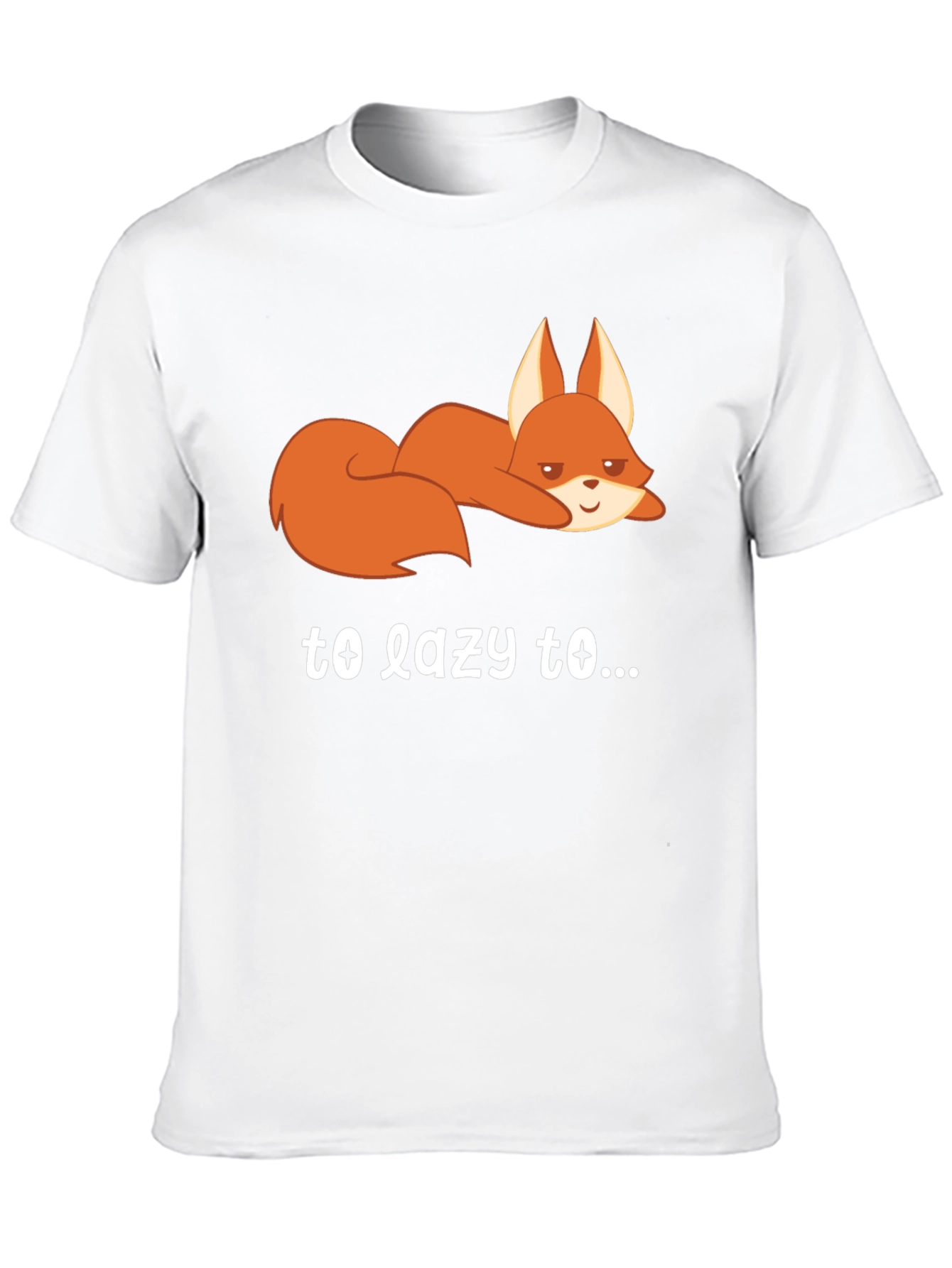 Lazy Fox Graphic Tee - Comfort & Style