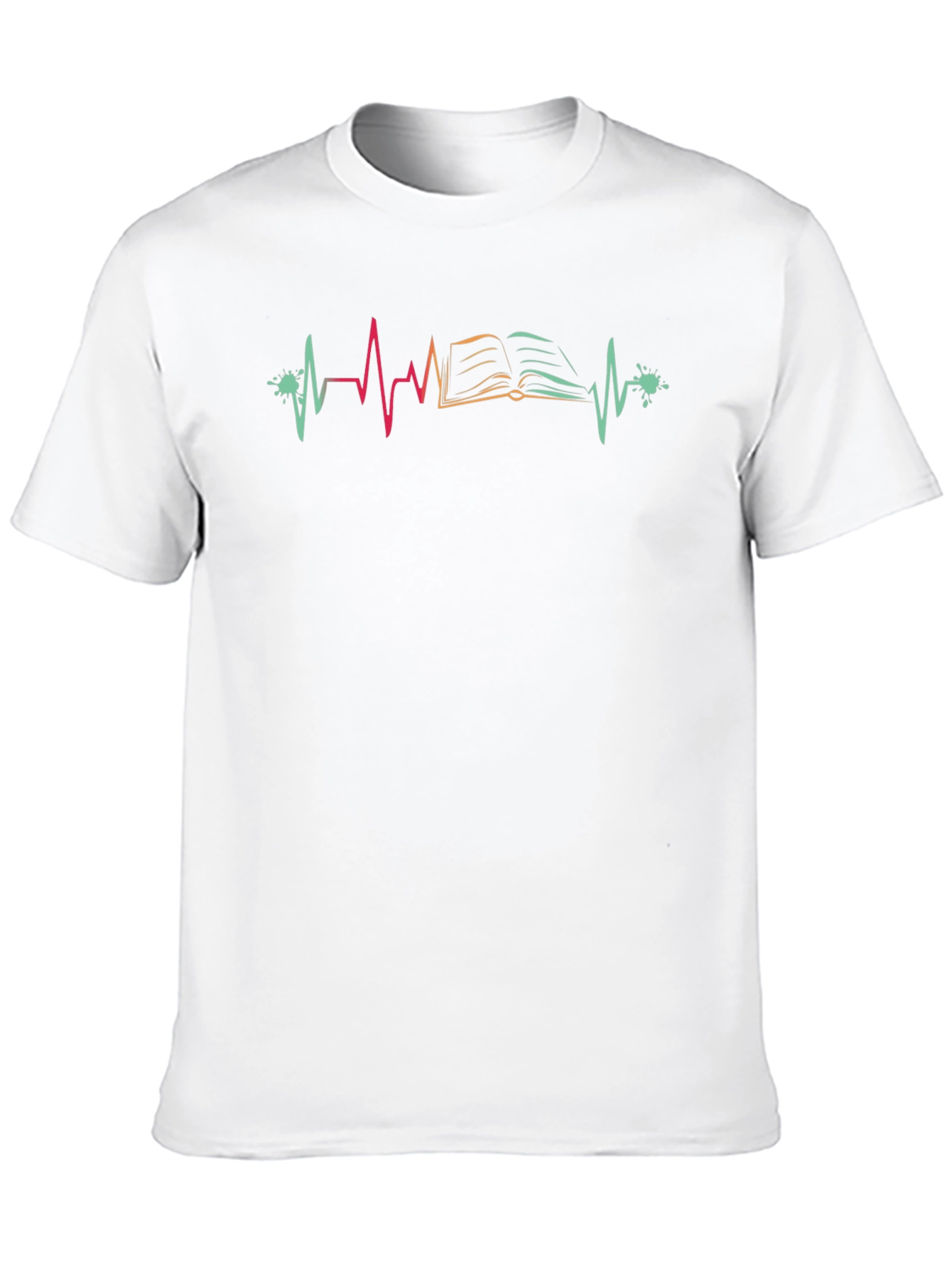 Book Lover Heartbeat T-Shirt - Read Life