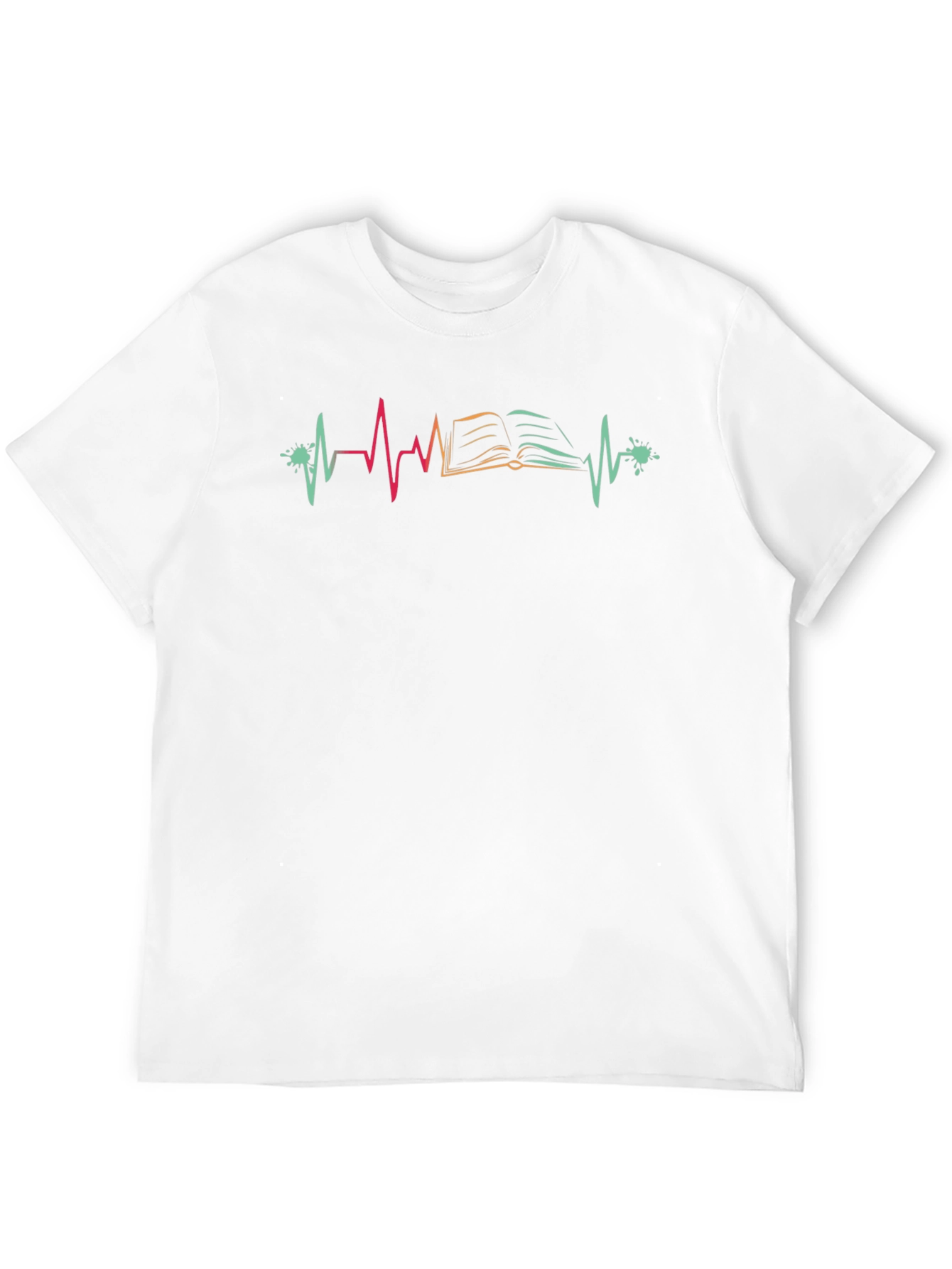 Book Lover Heartbeat T-Shirt - Read Life