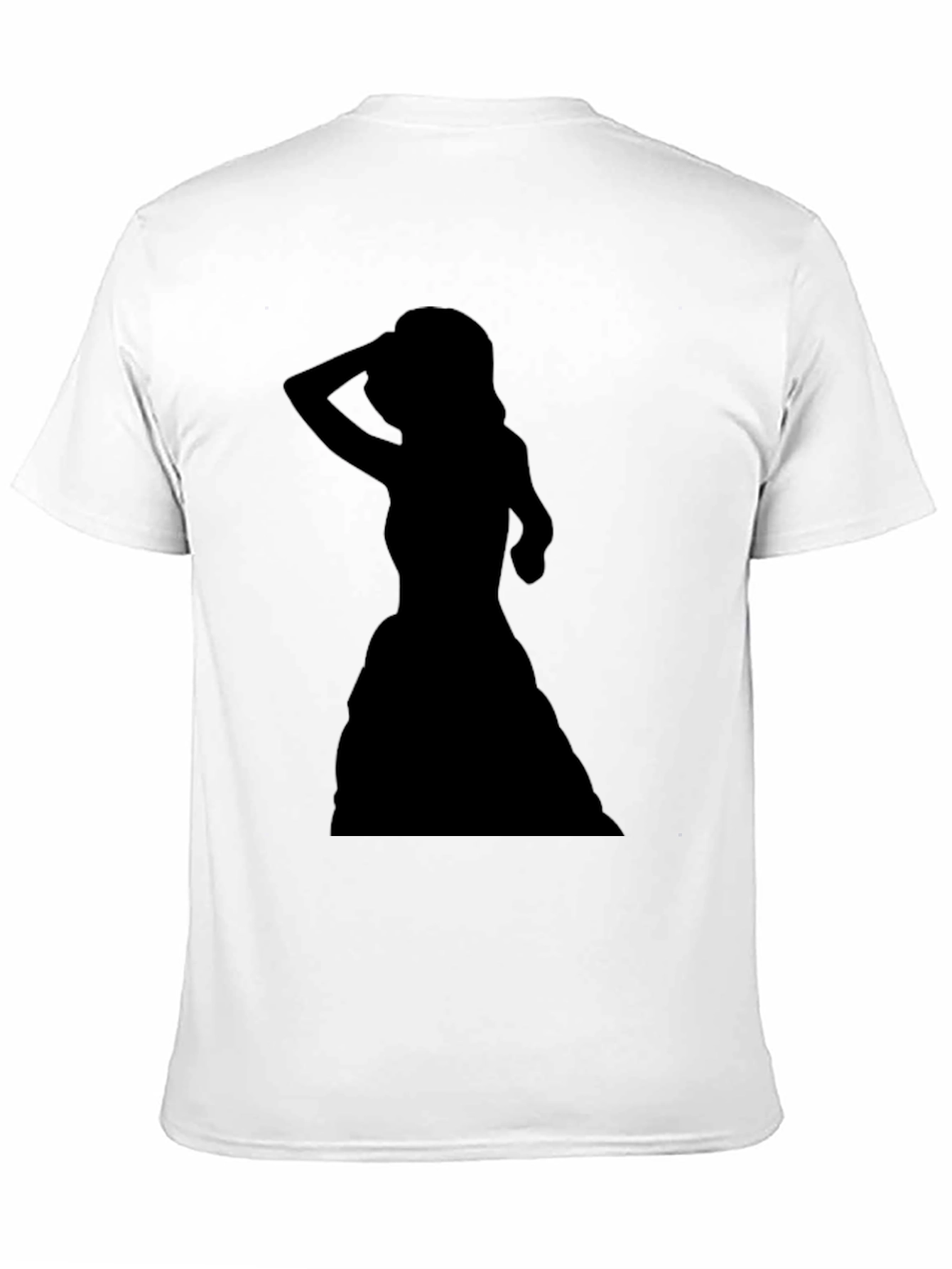 Silhouette Woman Black T-Shirt
