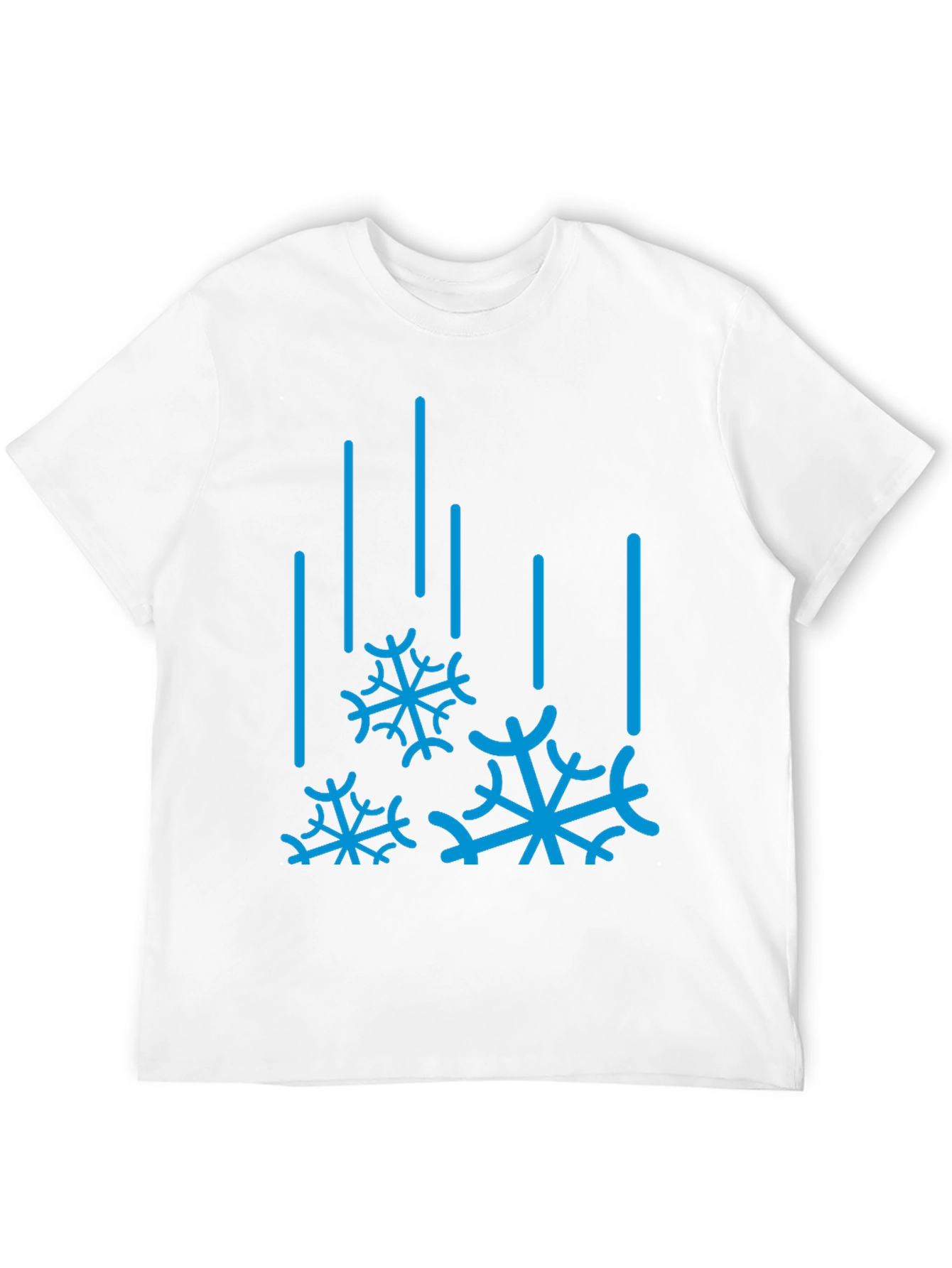 Winter Snowflake Graphic Tee - Black