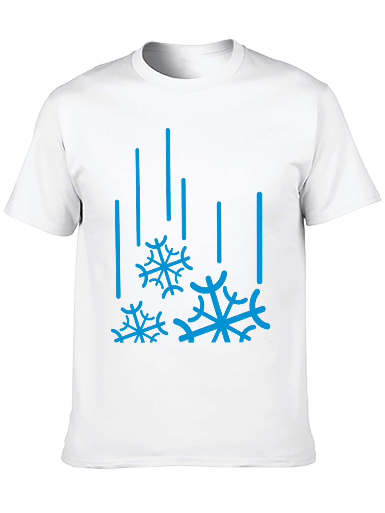 Winter Snowflake Graphic Tee - Black