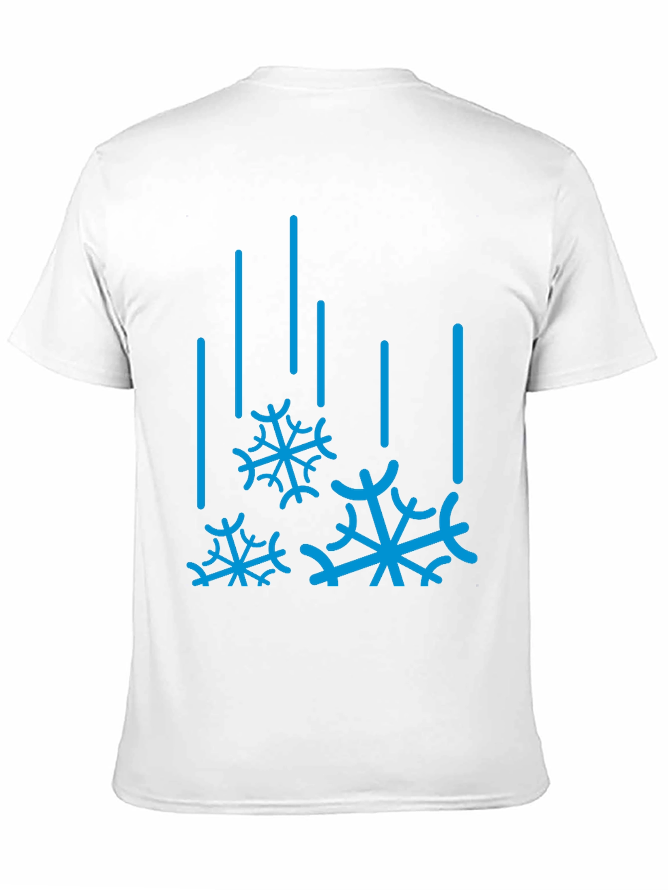 Winter Snowflake Graphic Tee - Black