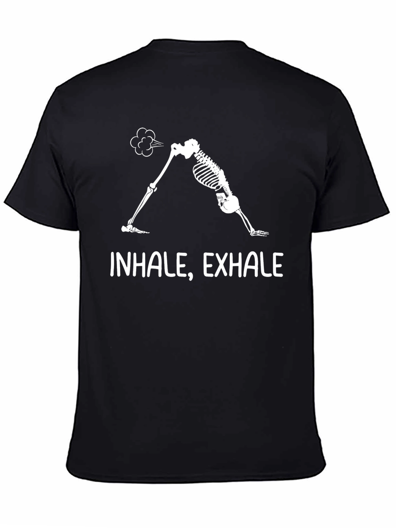 Yoga Skeleton Inhale Exhale Graphic Tee