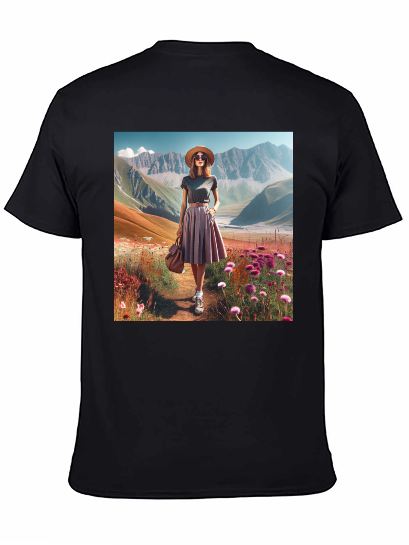 Stylish Mountain Landscape Tee