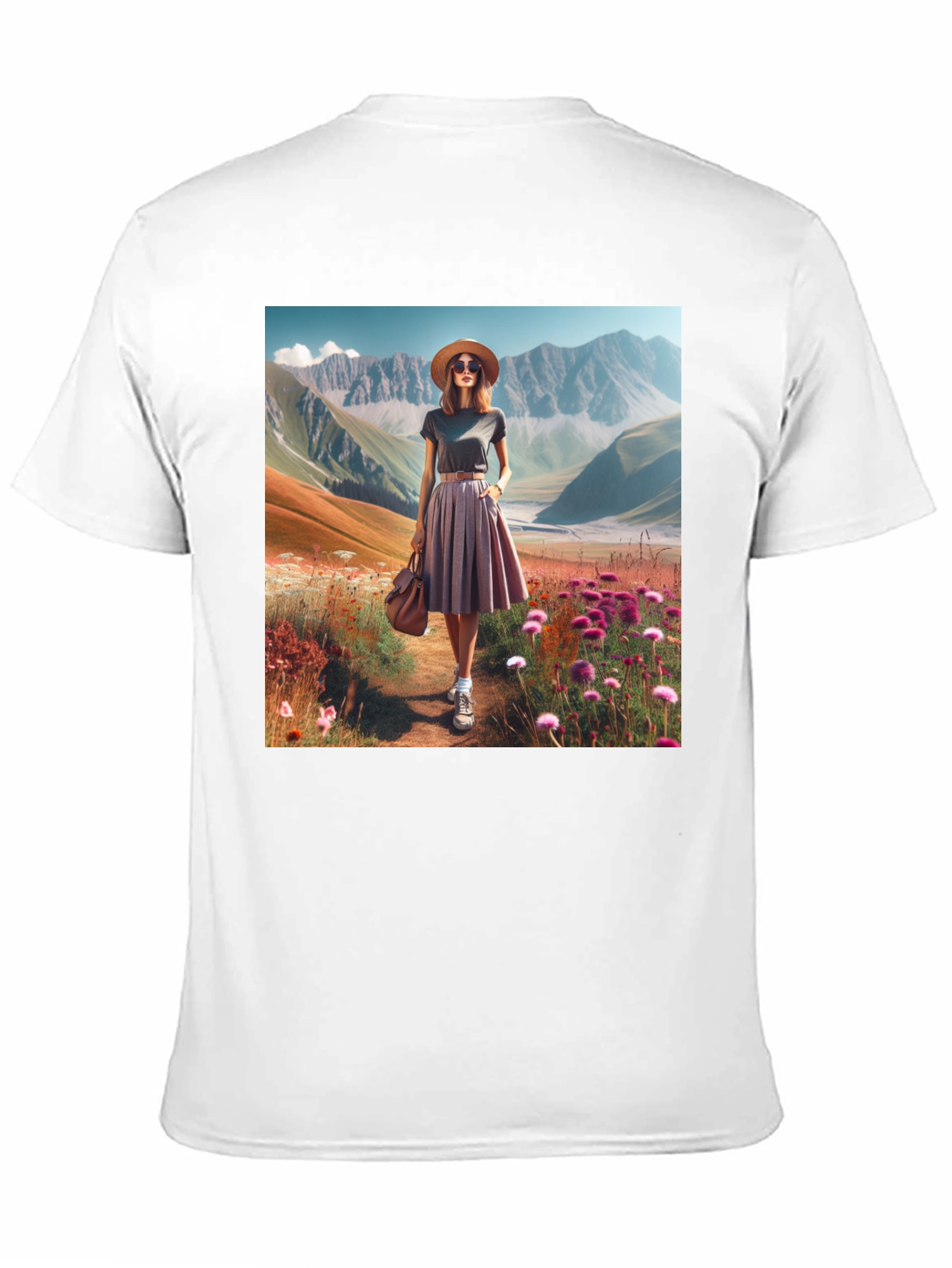Stylish Mountain Landscape Tee