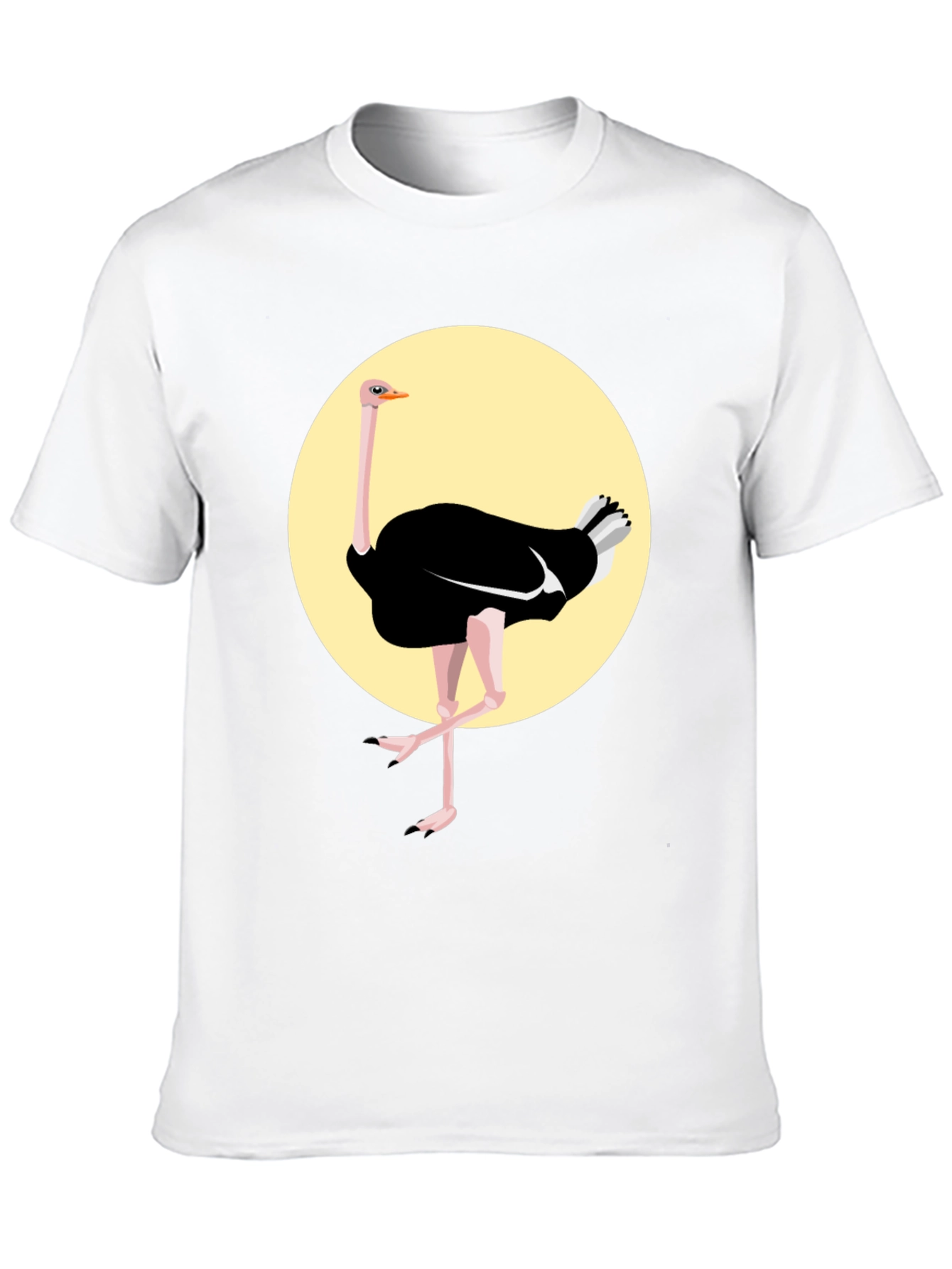 Ostrich Graphic Tee - Black Unisex Shirt