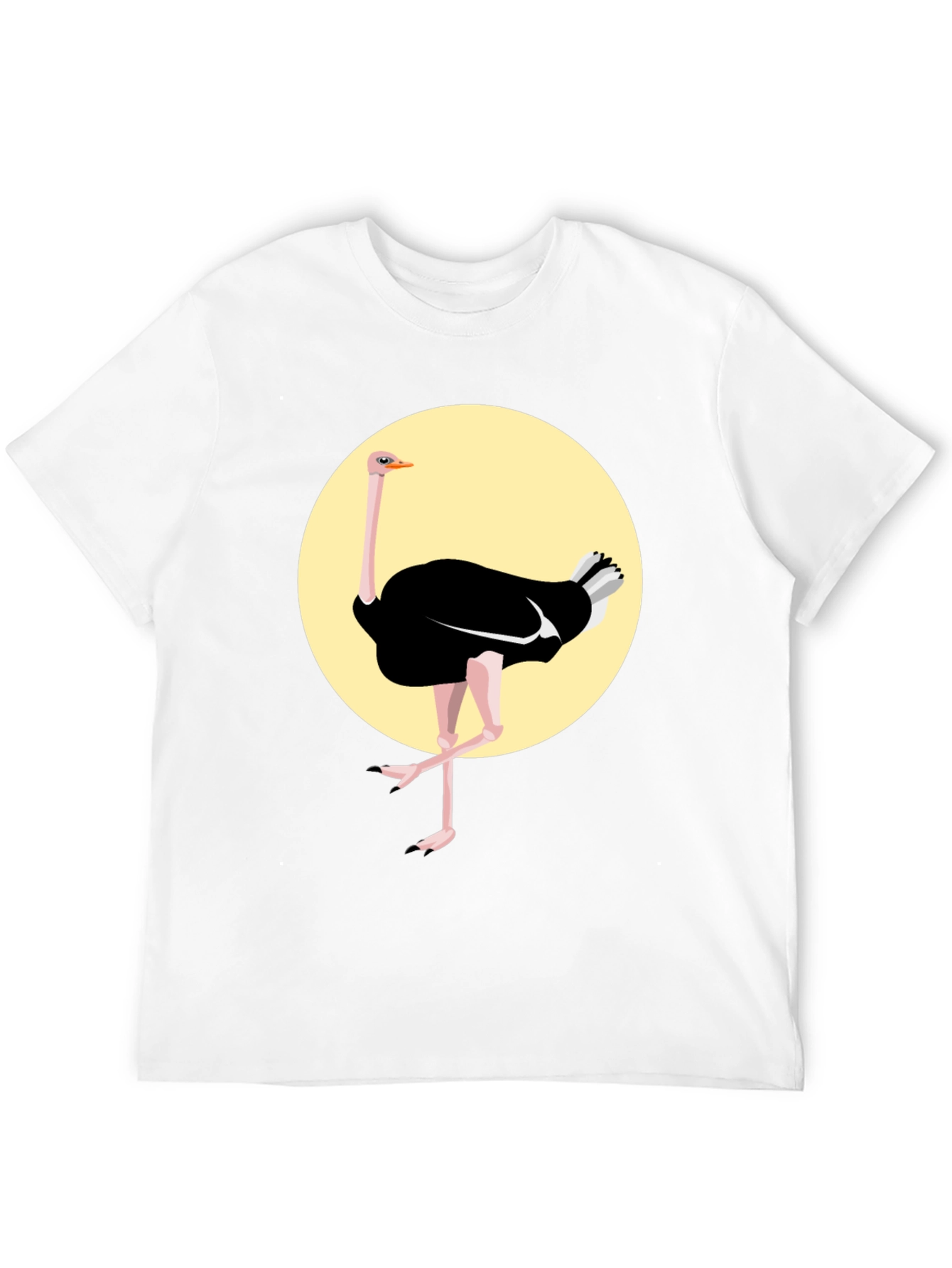 Ostrich Graphic Tee - Black Unisex Shirt