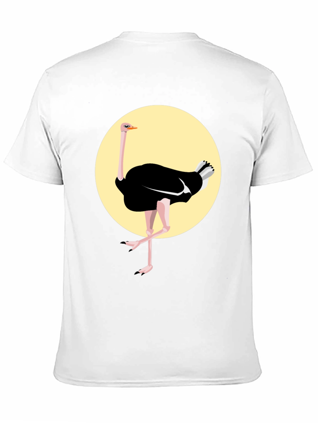 Ostrich Graphic Tee - Black Unisex Shirt