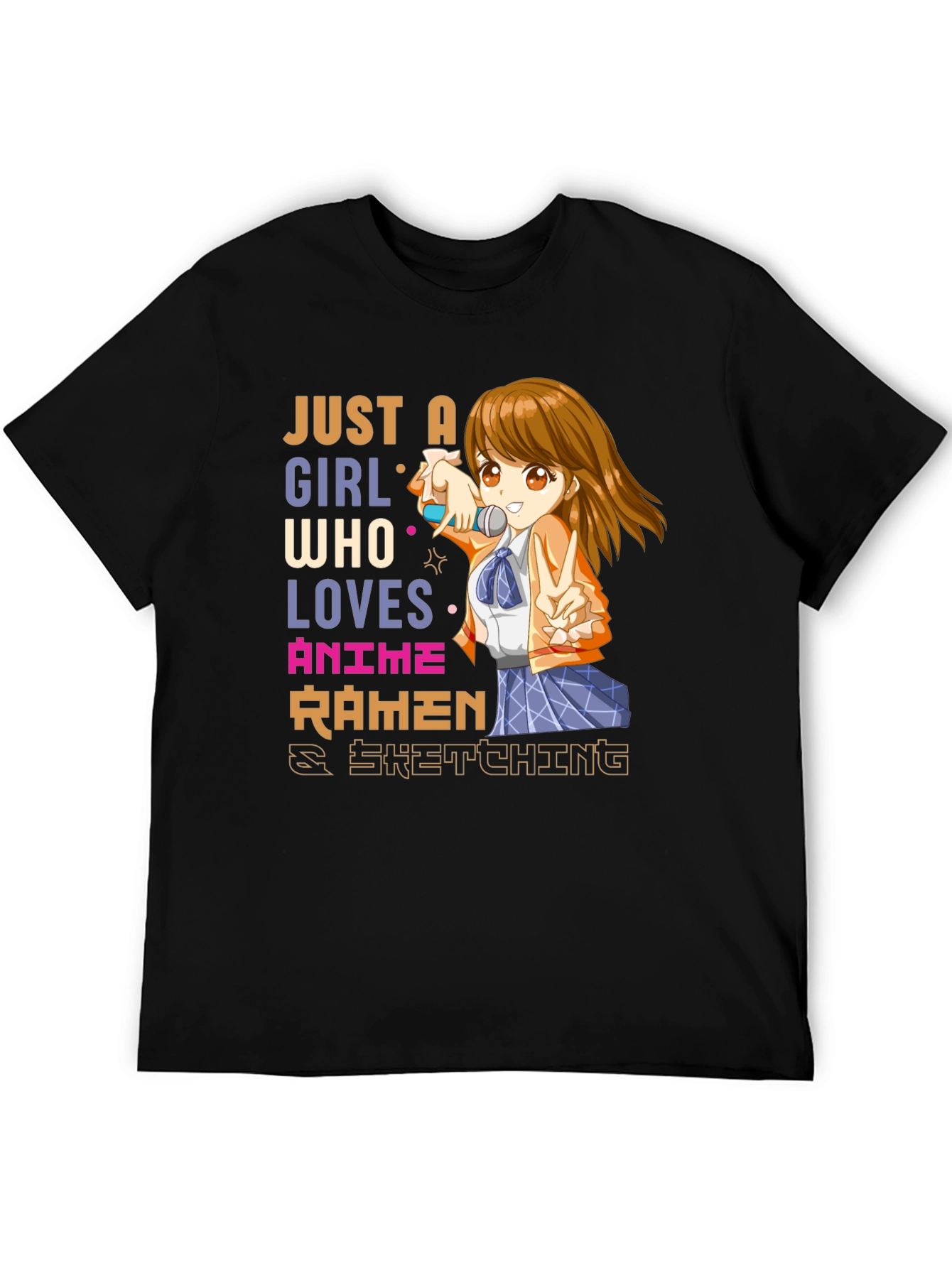 Anime Ramen Sketching T-Shirt