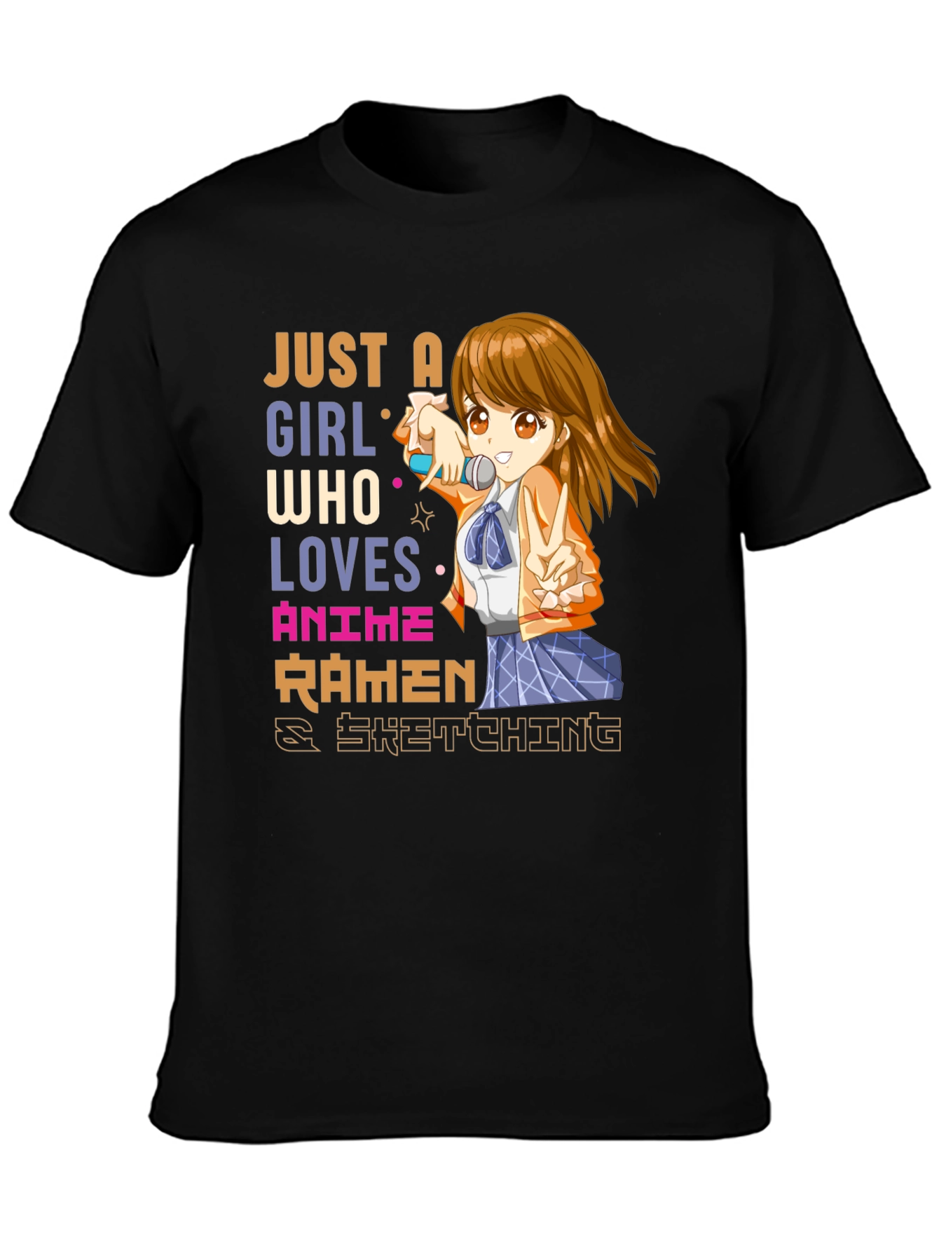Anime Ramen Sketching T-Shirt