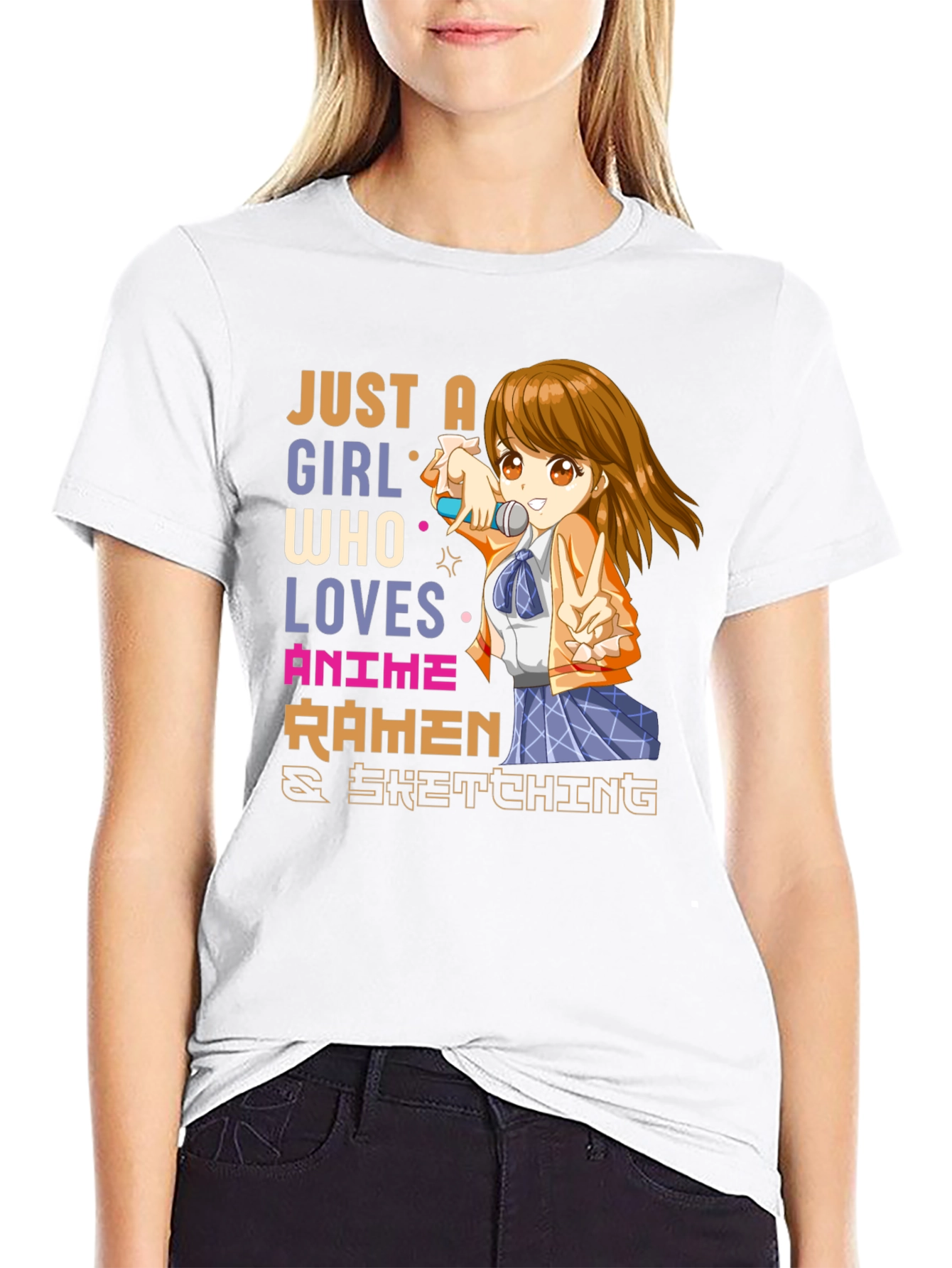 Anime Ramen Sketching T-Shirt