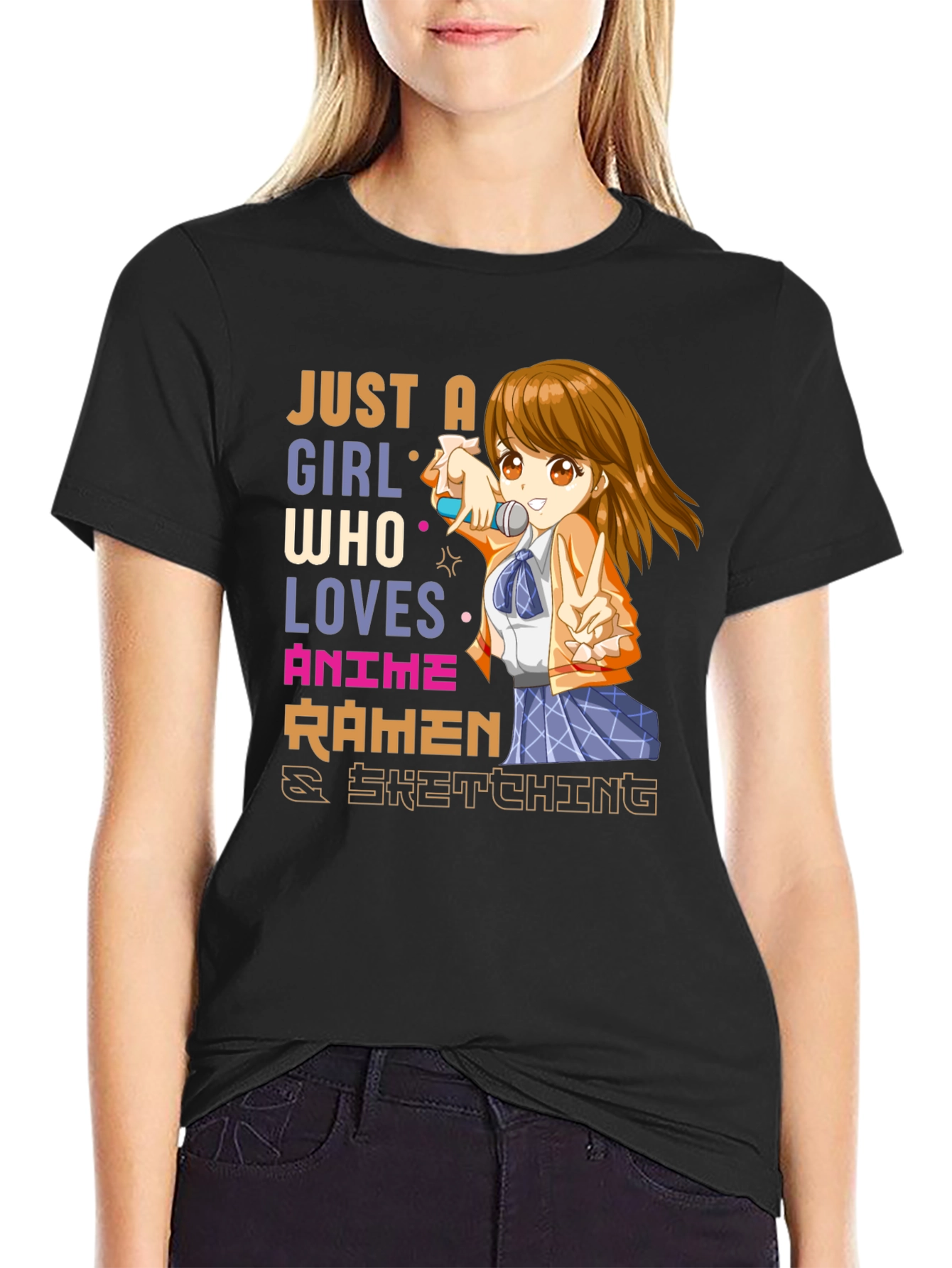 Anime Ramen Sketching T-Shirt