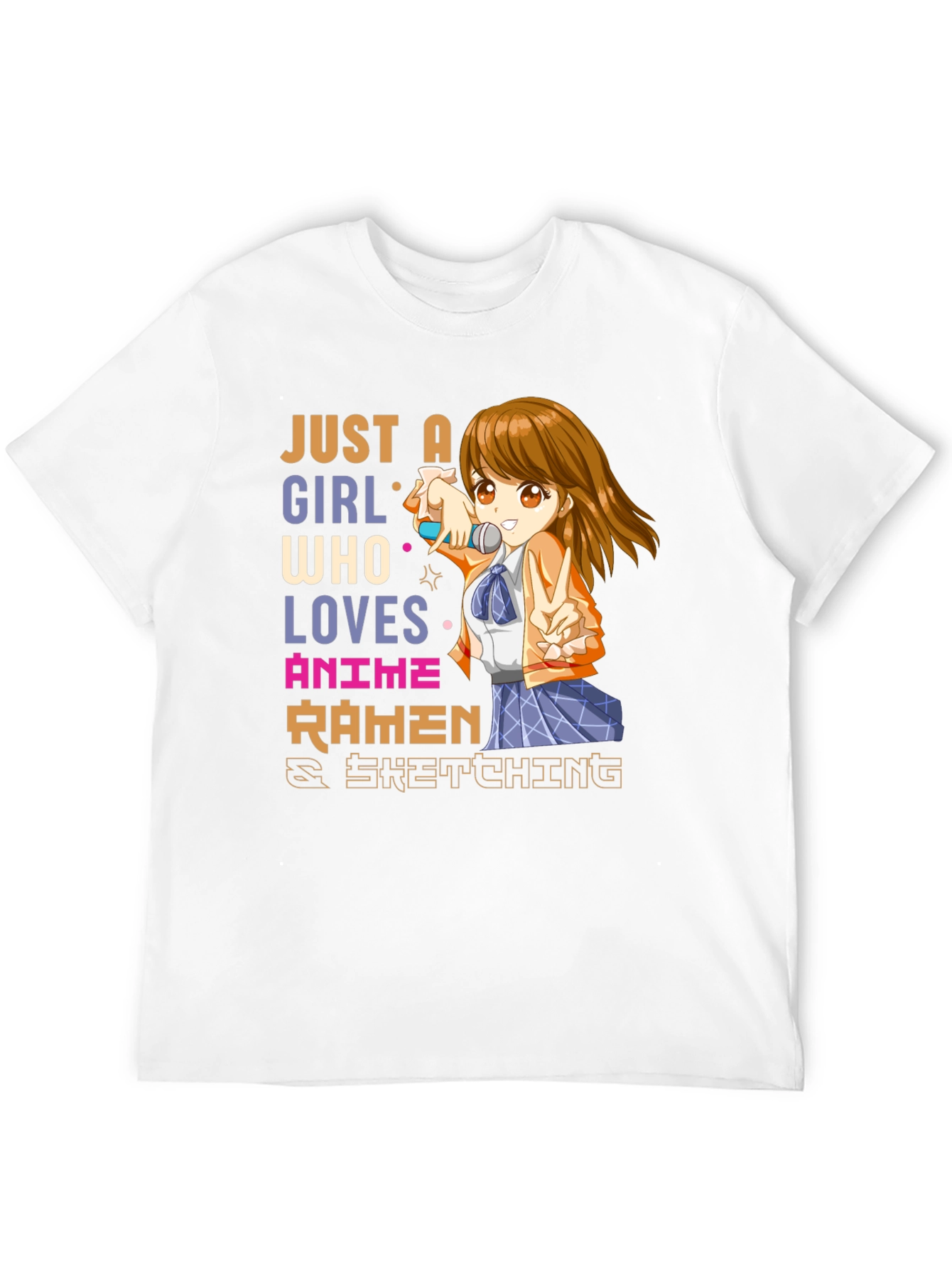 Anime Ramen Sketching T-Shirt