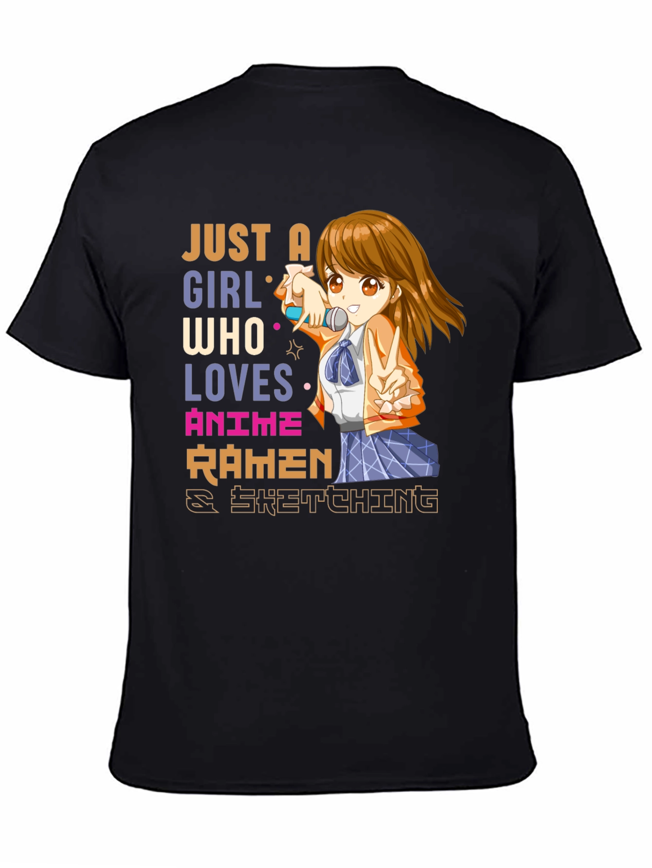 Anime Ramen Sketching T-Shirt