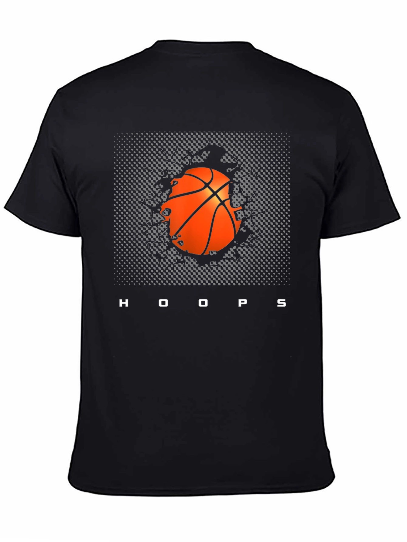 Hoops Graphic Tee: Basketball Design