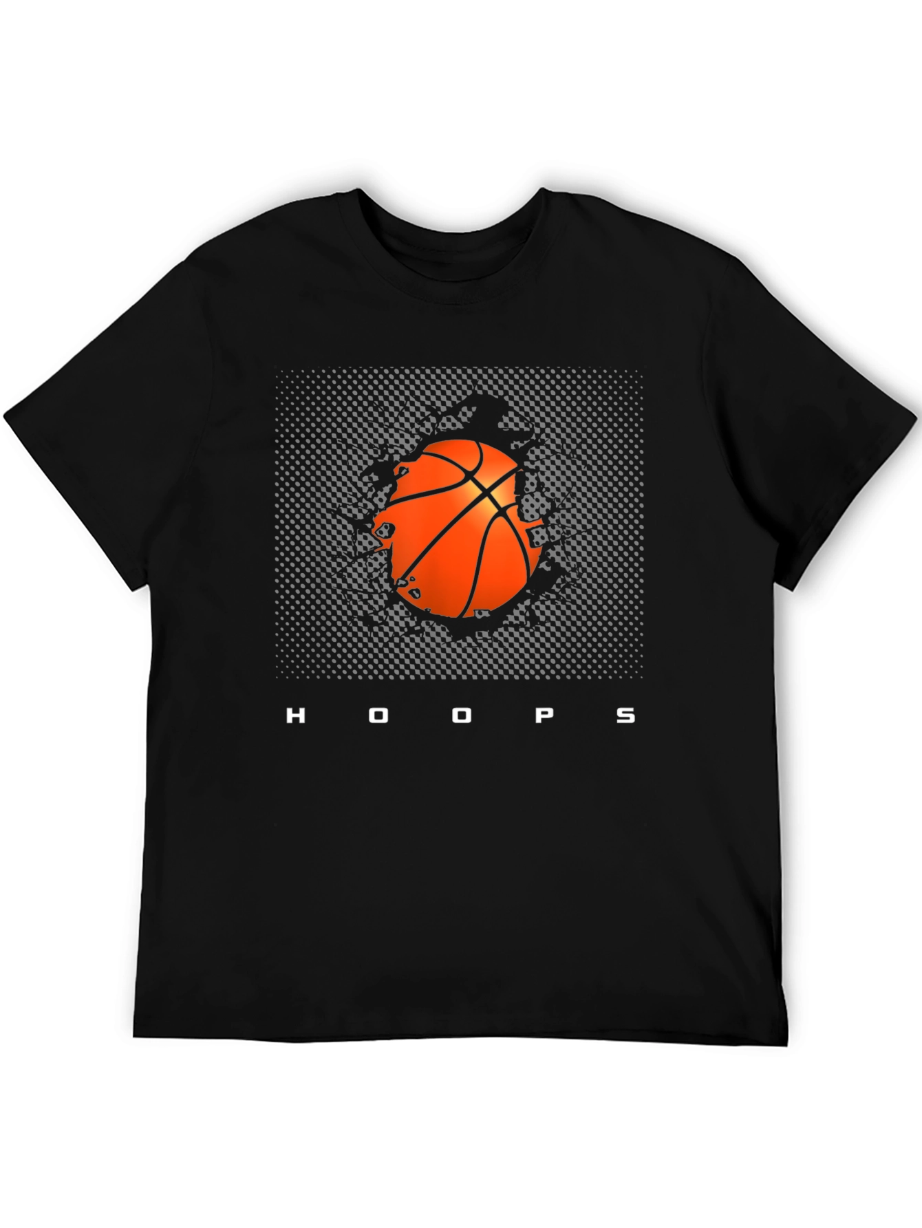 Hoops Graphic Tee: Basketball Design