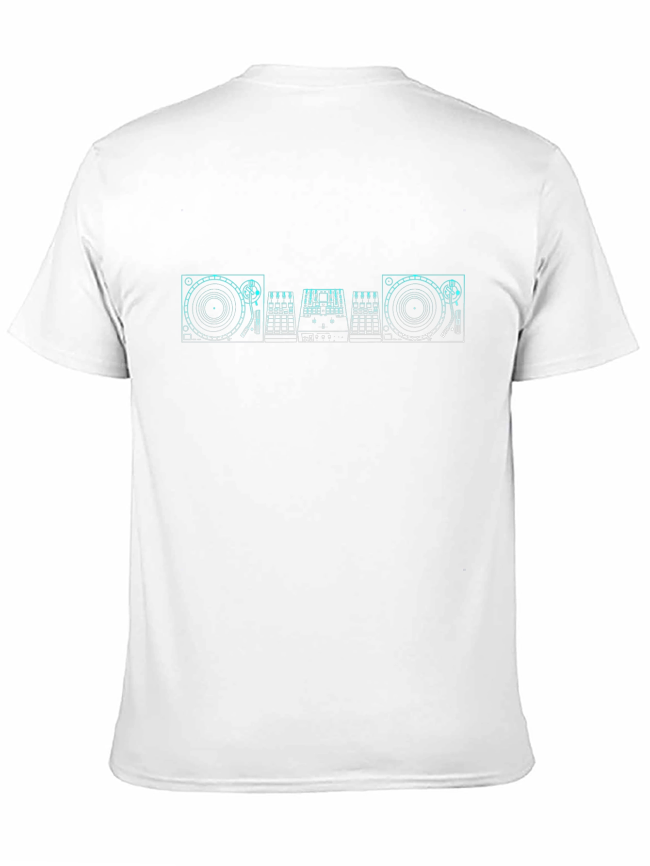 DJ Turntable Graphic Tee - Black