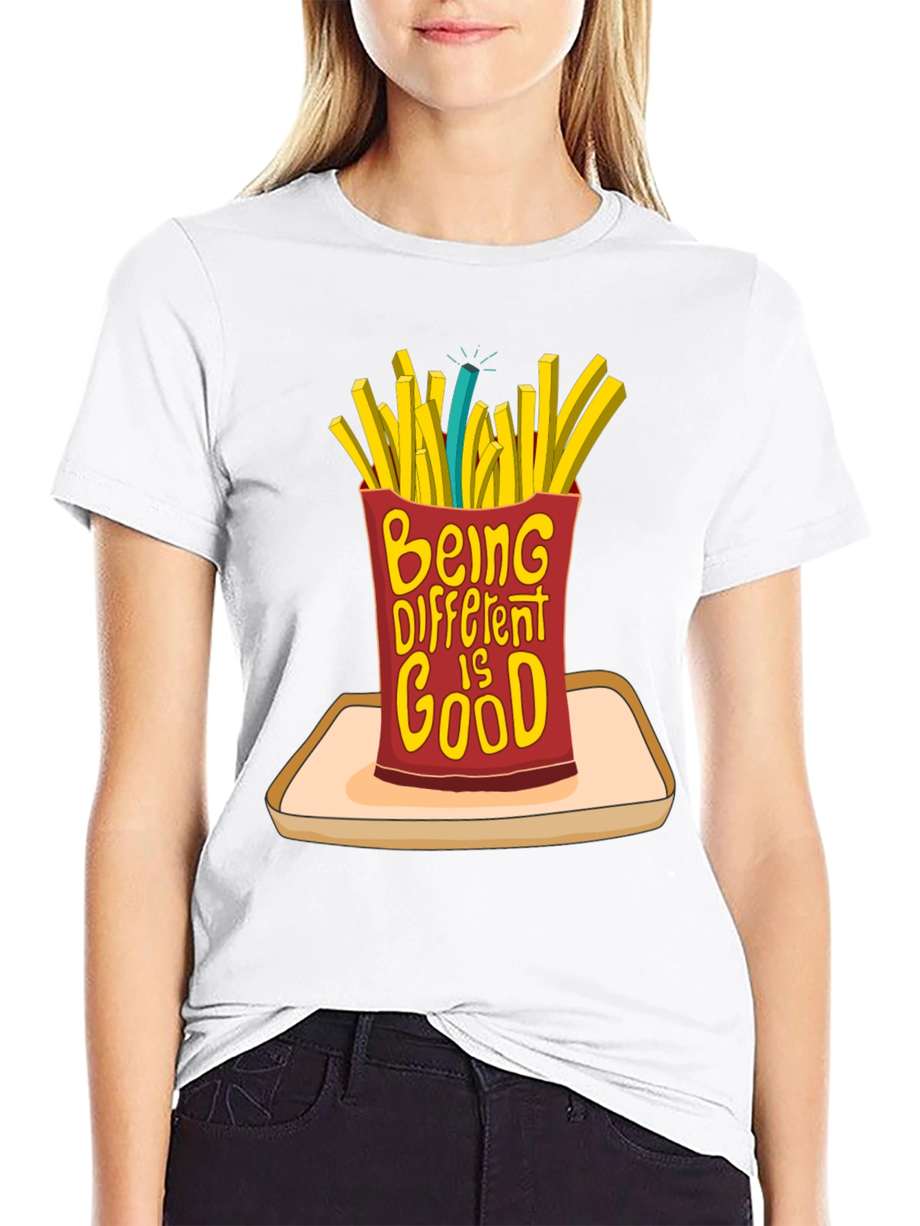 Be Different French Fries T-Shirt - Statement Tee