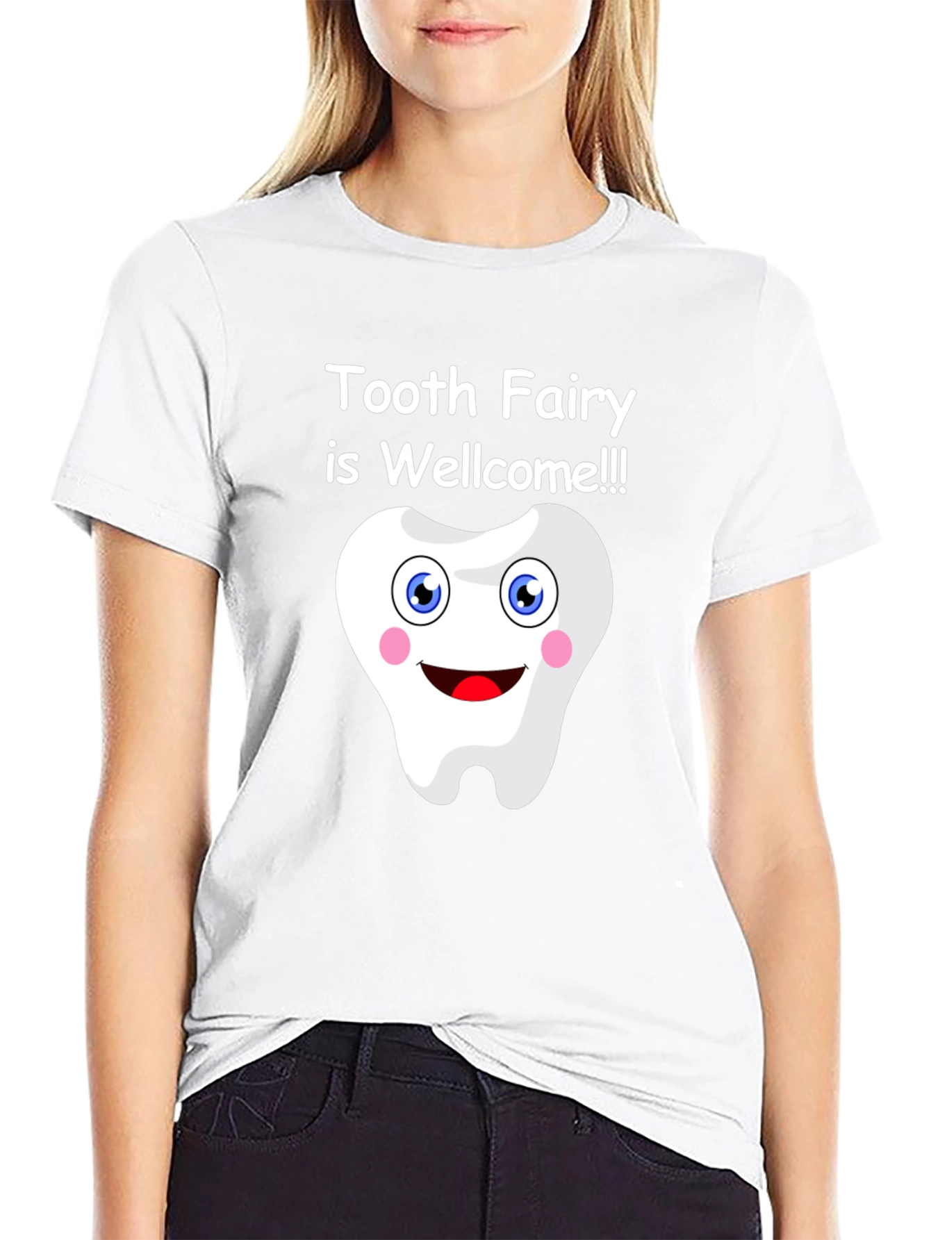 Tooth Fairy Welcome Graphic Tee - Fun Dentist Shirt