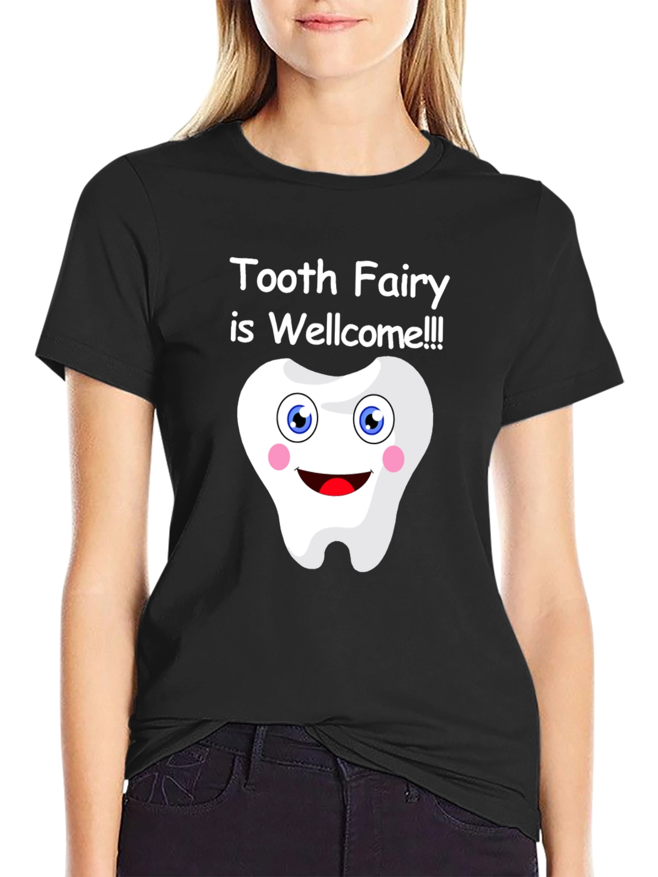 Tooth Fairy Welcome Graphic Tee - Fun Dentist Shirt