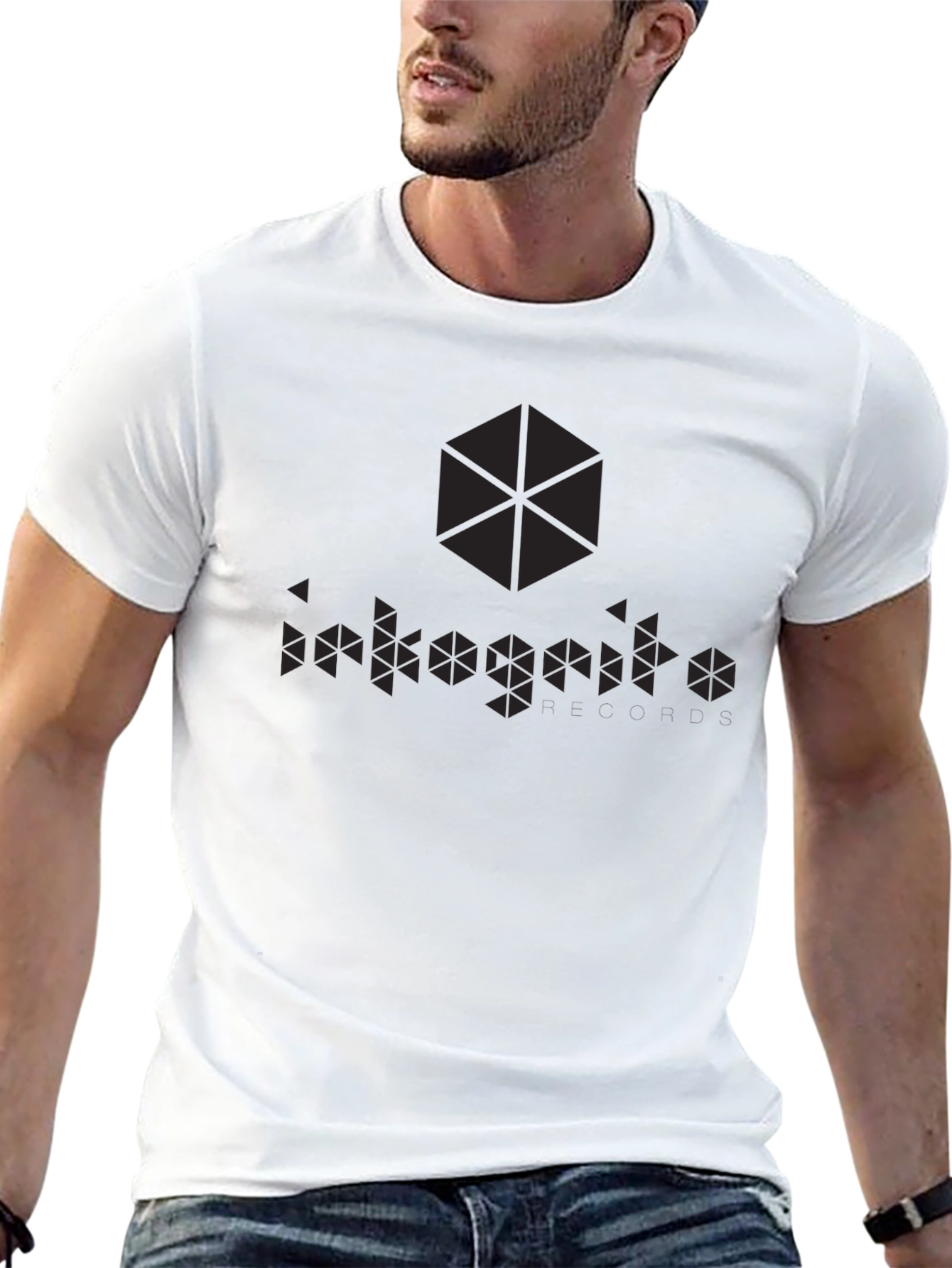 Geometric Logo Black T-Shirt