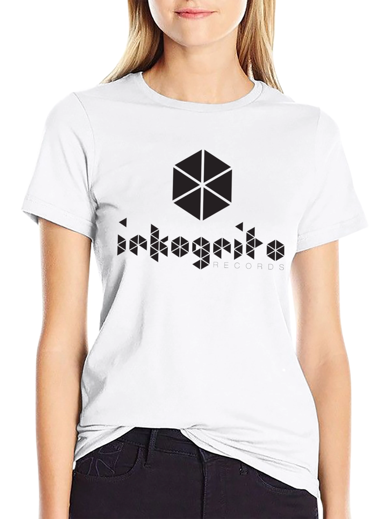 Geometric Logo Black T-Shirt
