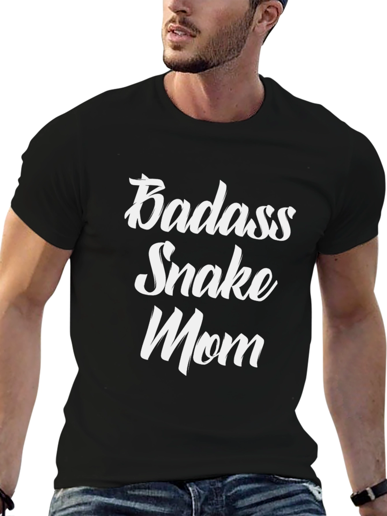 Badass Snake Mom Graphic T-Shirt