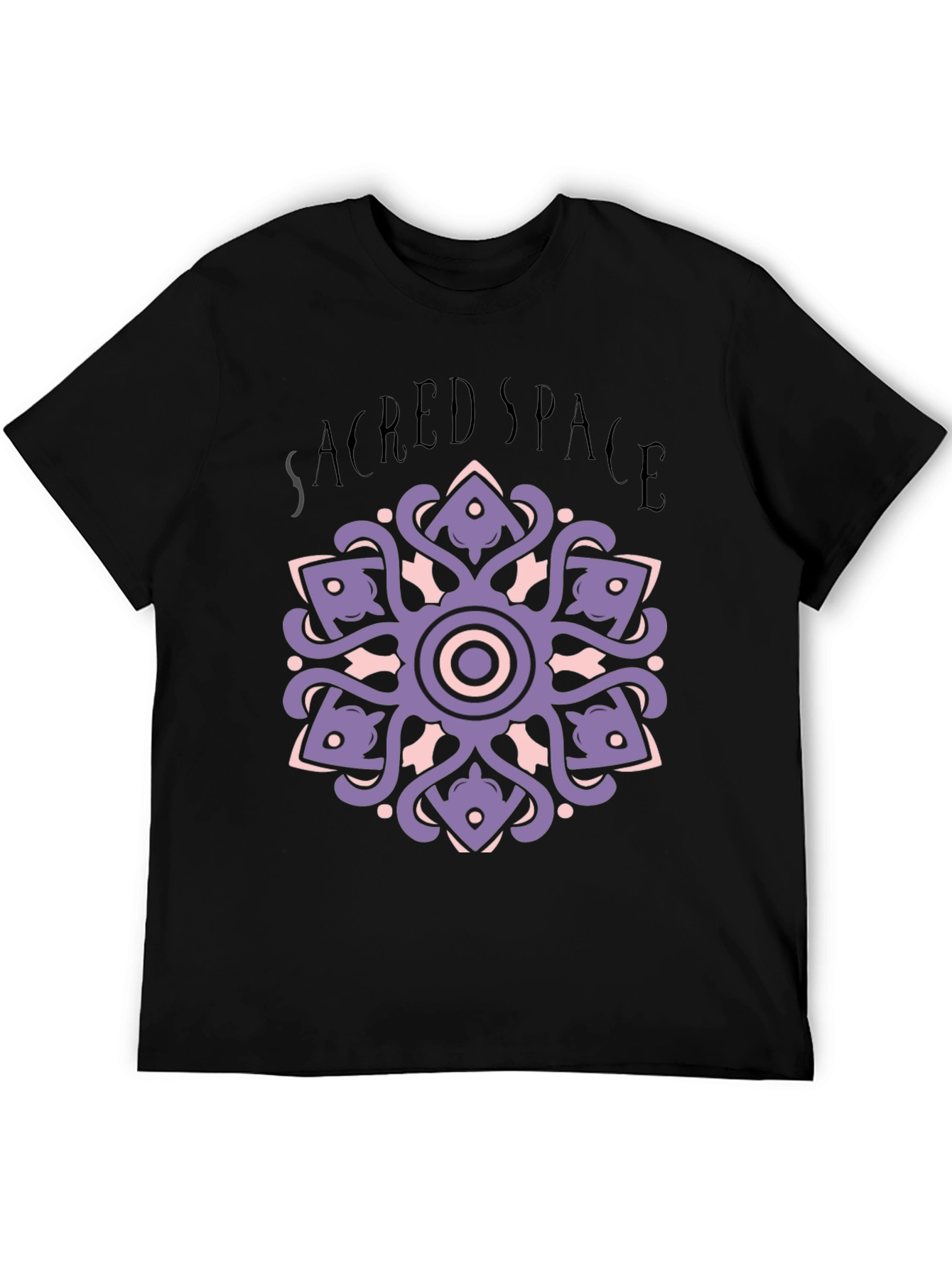 Sacred Space Mandala T-Shirt - Black