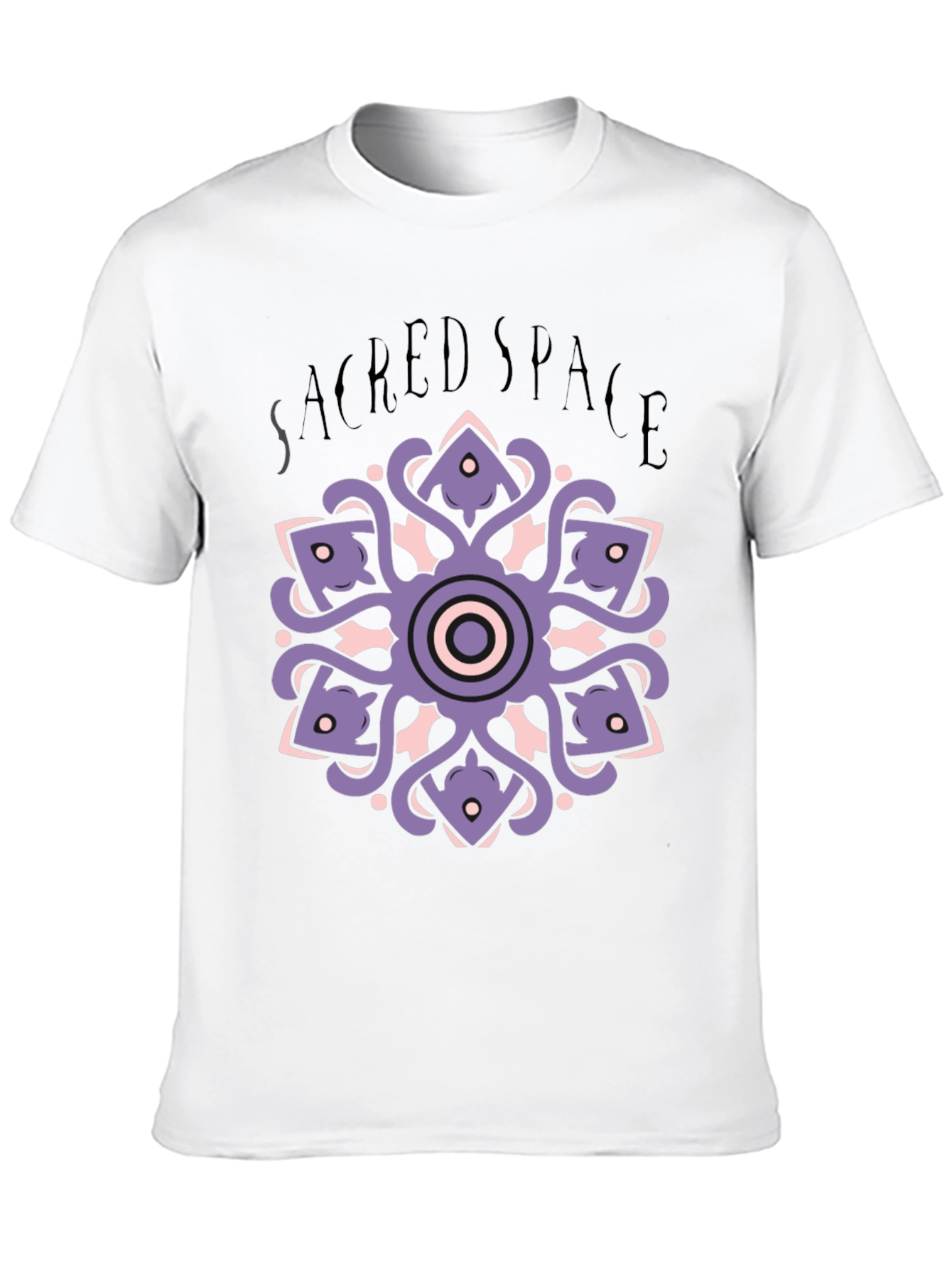 Sacred Space Mandala T-Shirt - Black