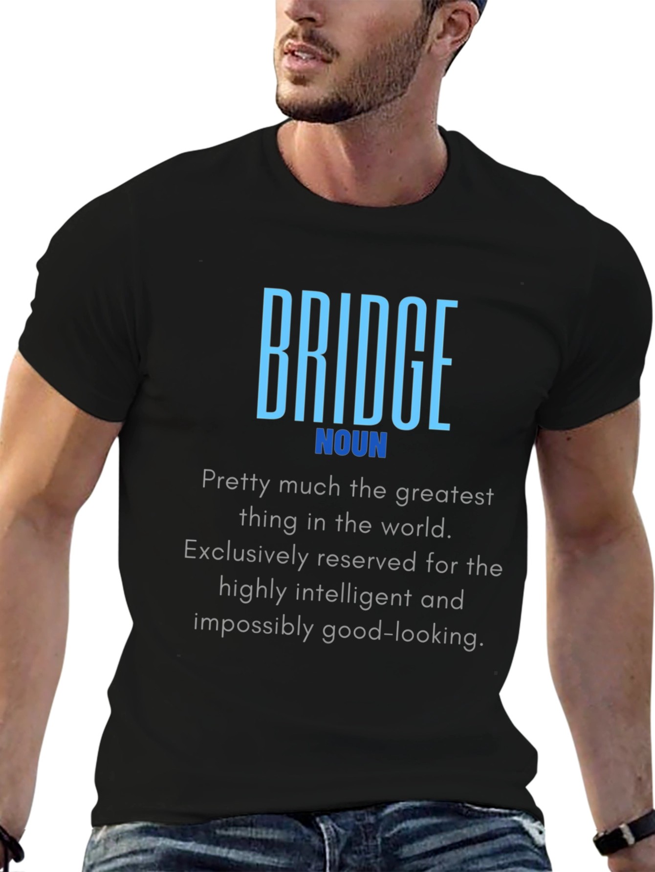 Bridge Noun T-Shirt - Intelligent & Good-Looking Definition