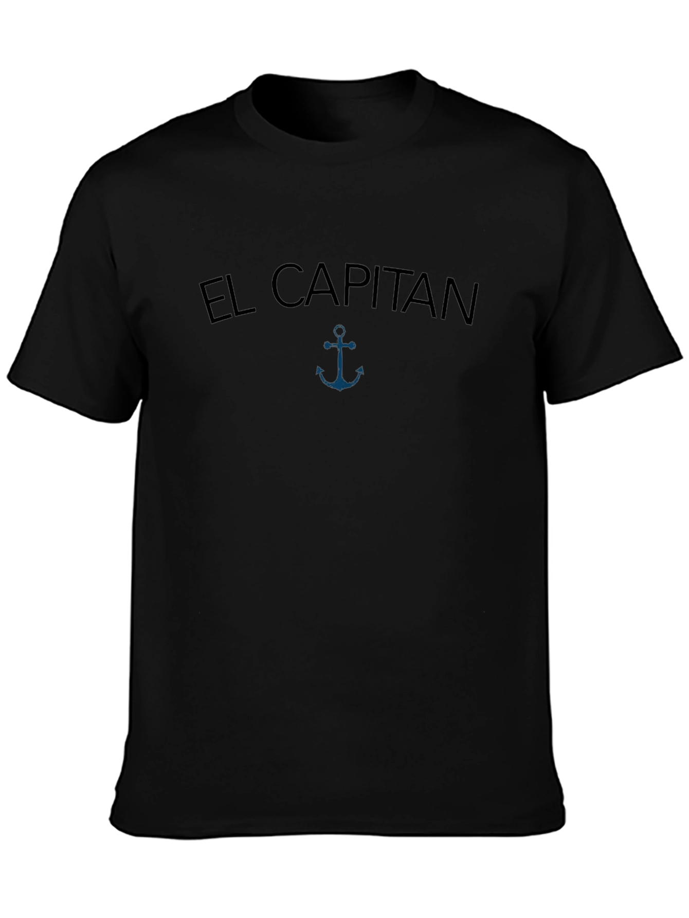 El Capitan Anchor Graphic Mens Black T-Shirt