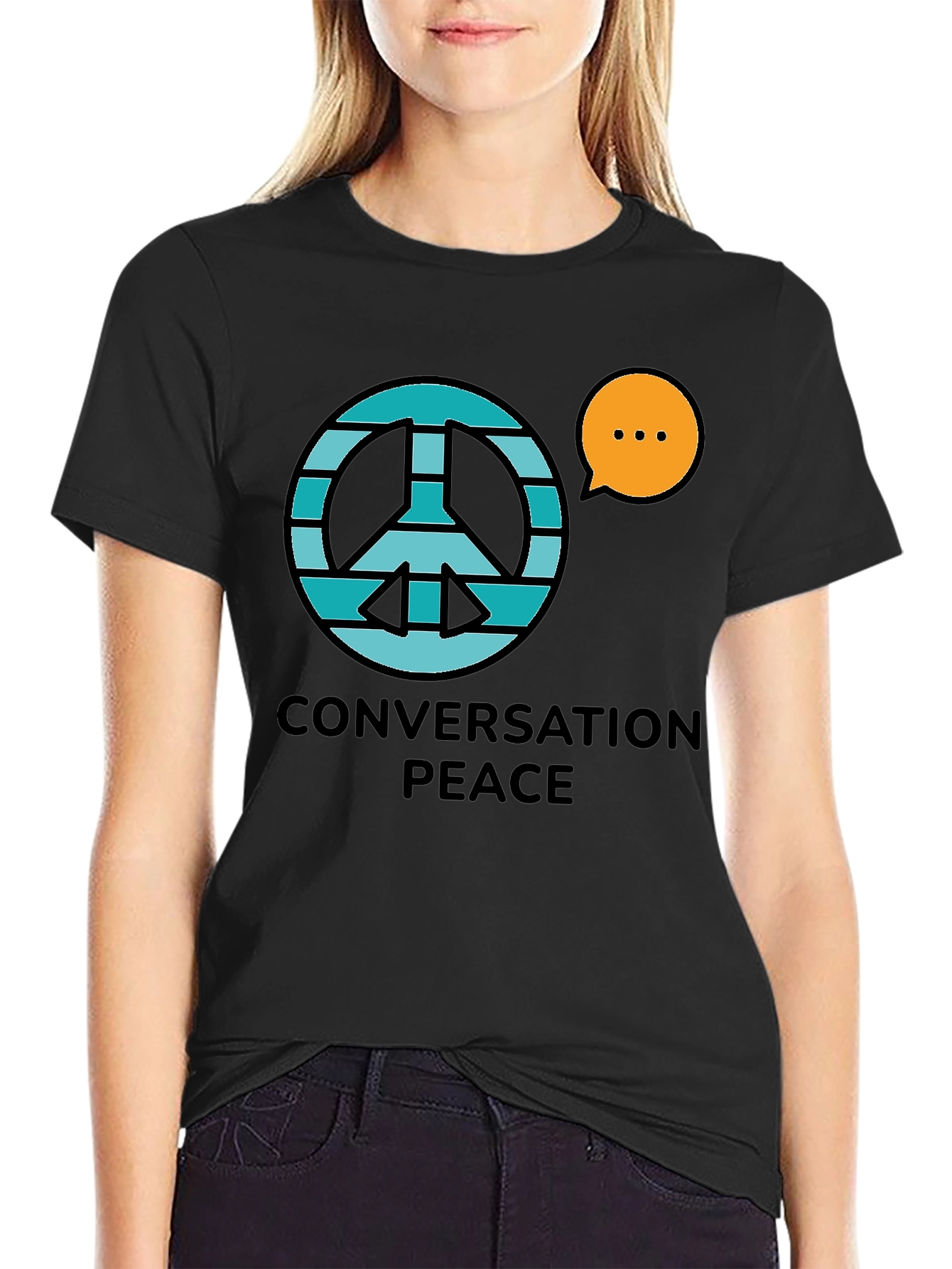 Conversation Peace Graphic T-Shirt