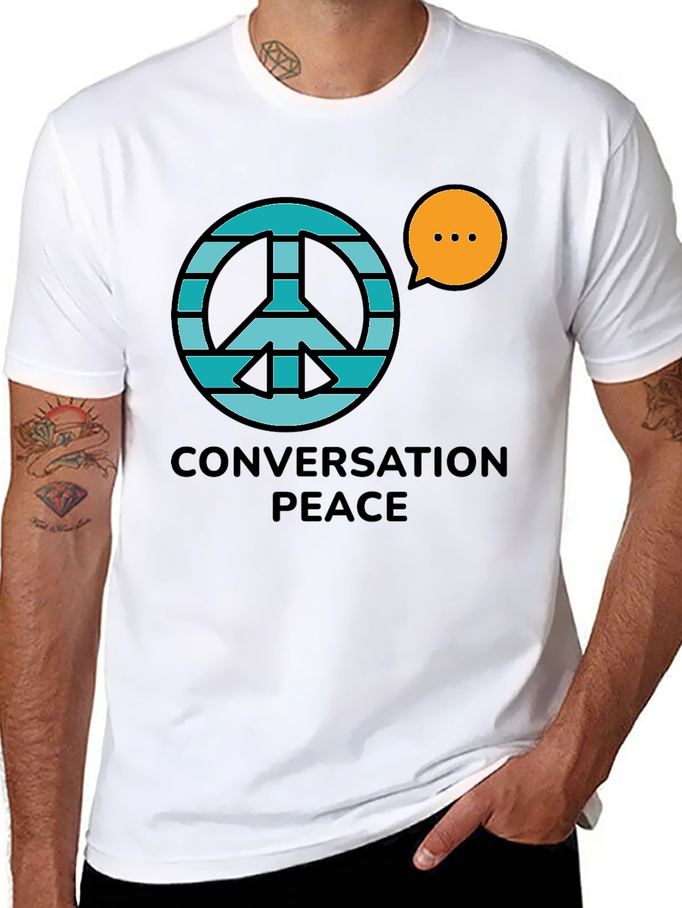 Conversation Peace Graphic T-Shirt