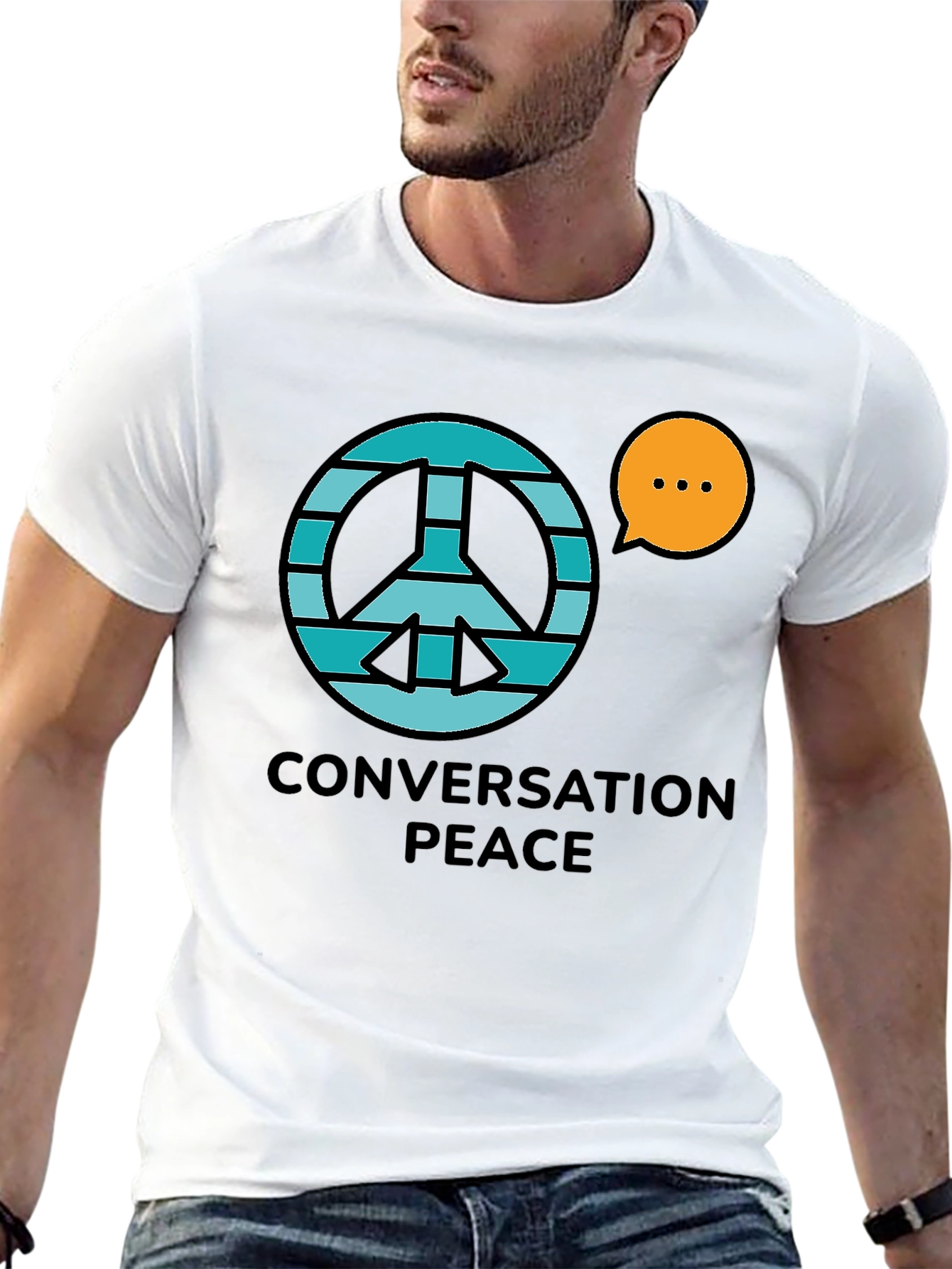 Conversation Peace Graphic T-Shirt